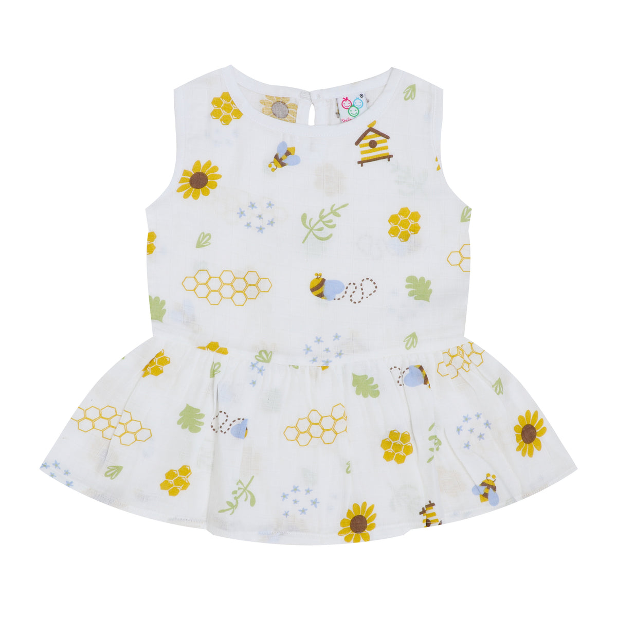 New SALE - Organic Muslin Baby Frock