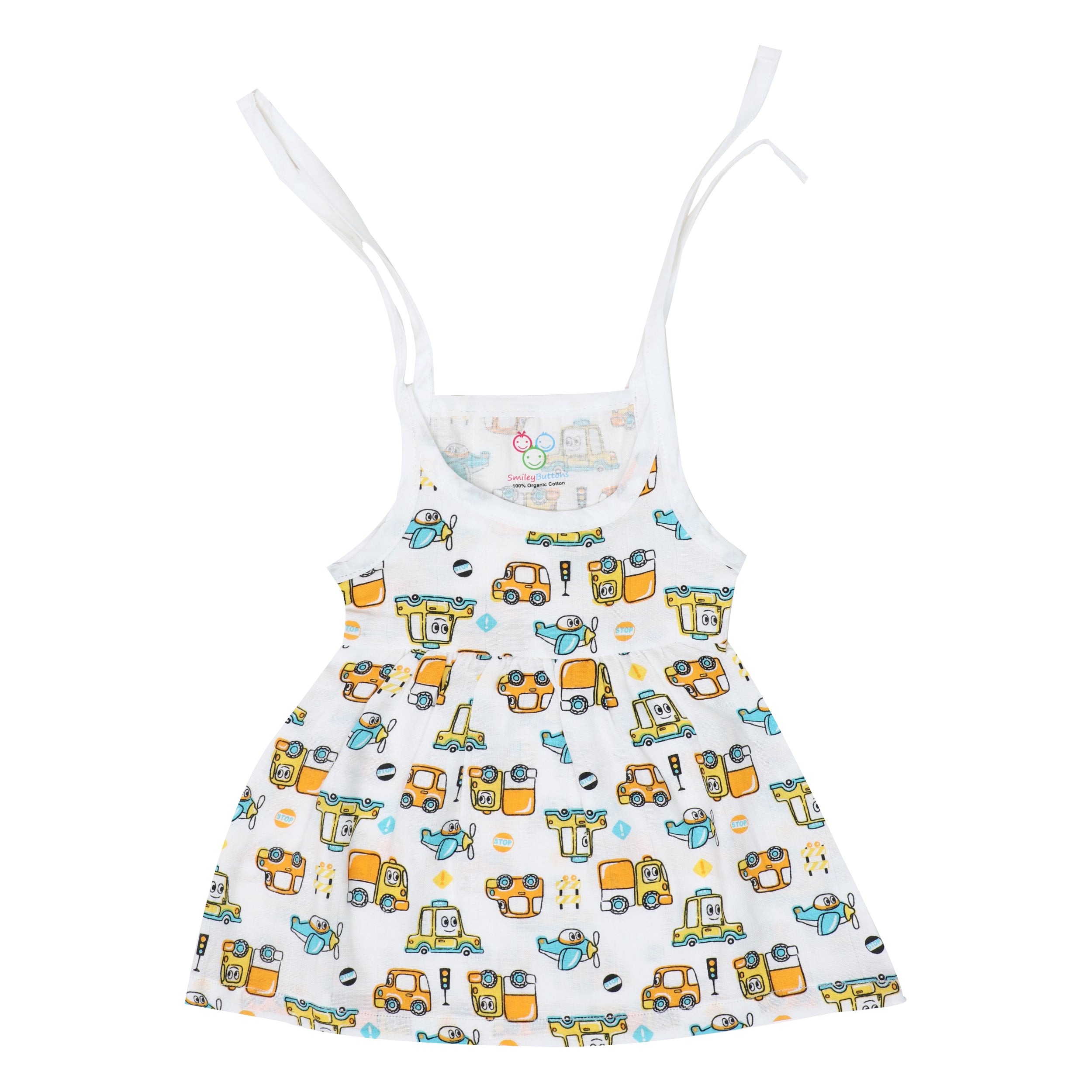 New Muslin Frock Jabla With Bow