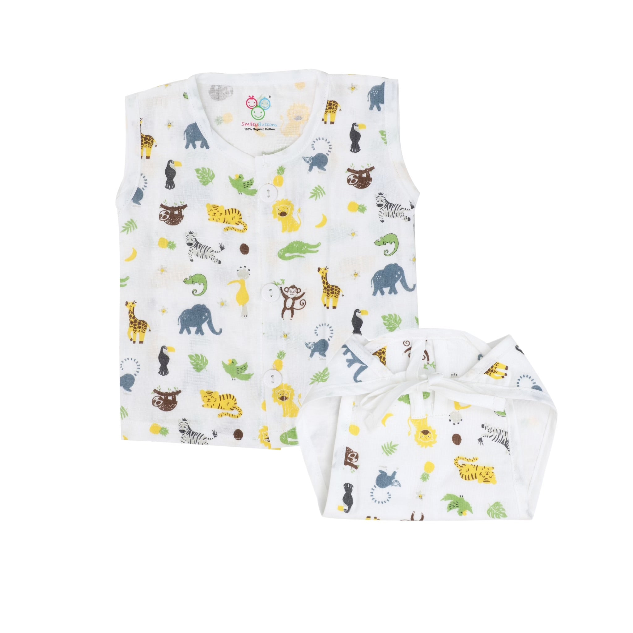 Muslin Jabla & Nappy Combo | 2 Pack
