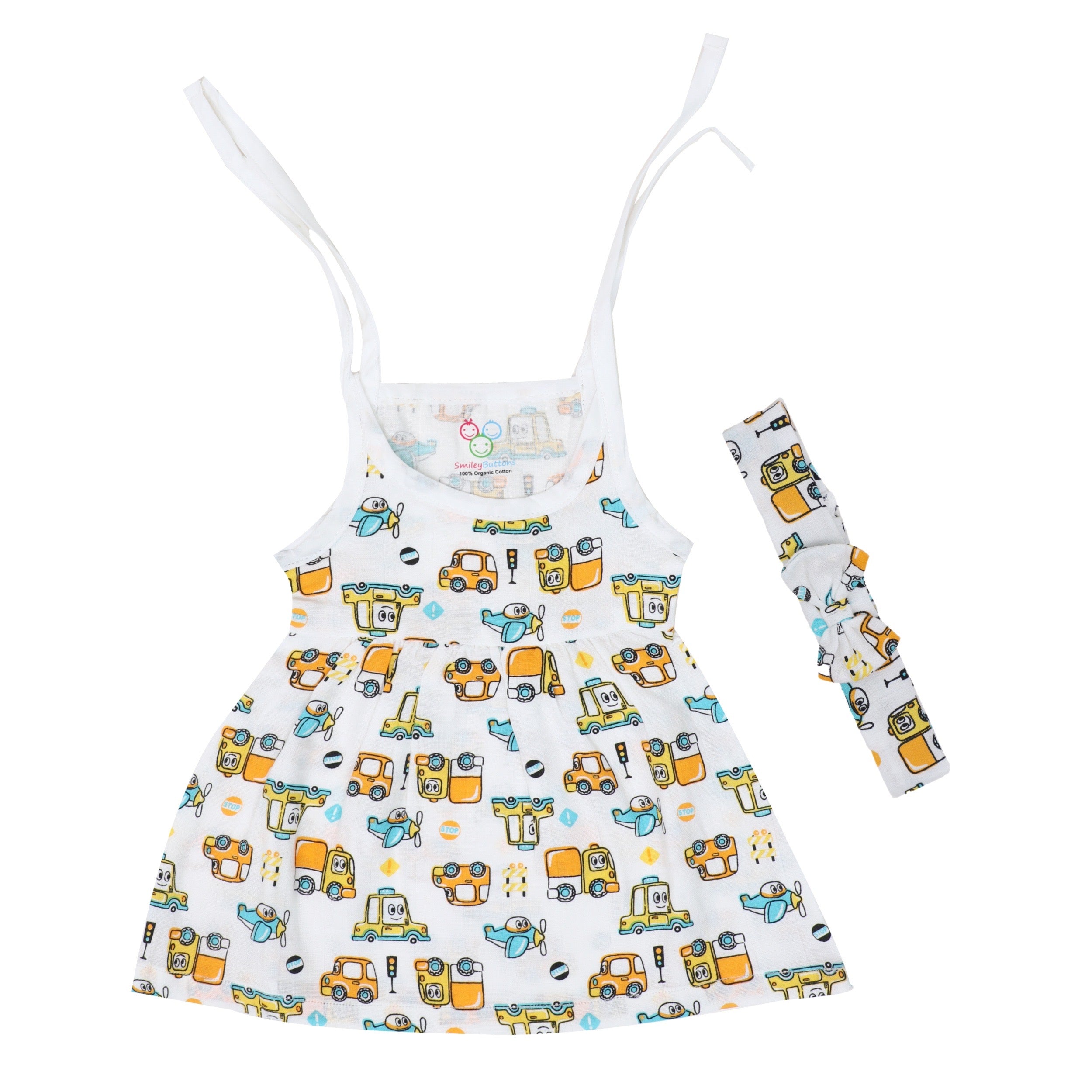 New Muslin Frock Jabla With Bow