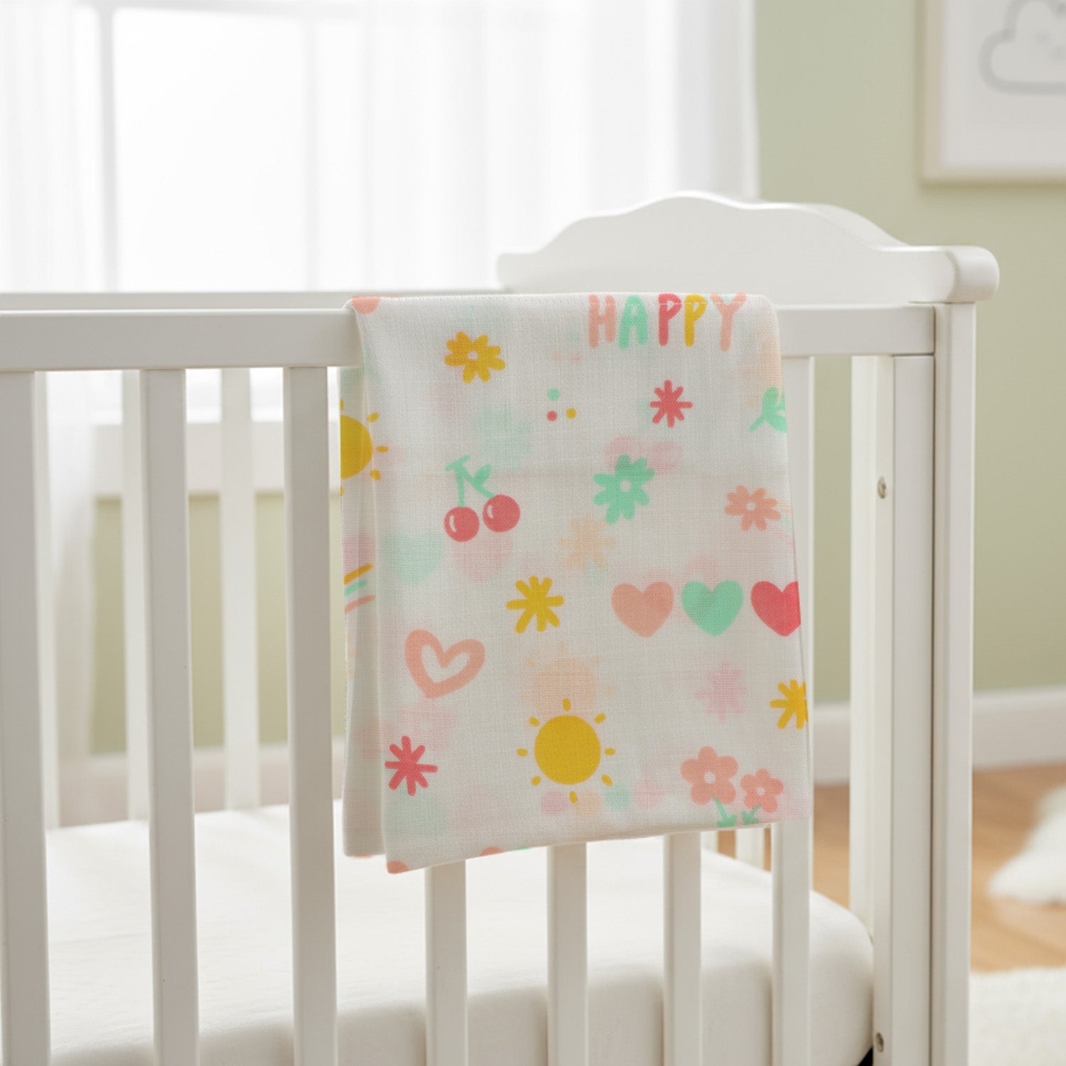 Muslin Swaddle | Single Weave - Cherry