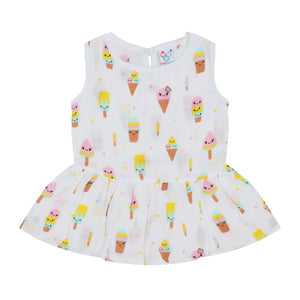 New SALE - Organic Muslin Baby Frock