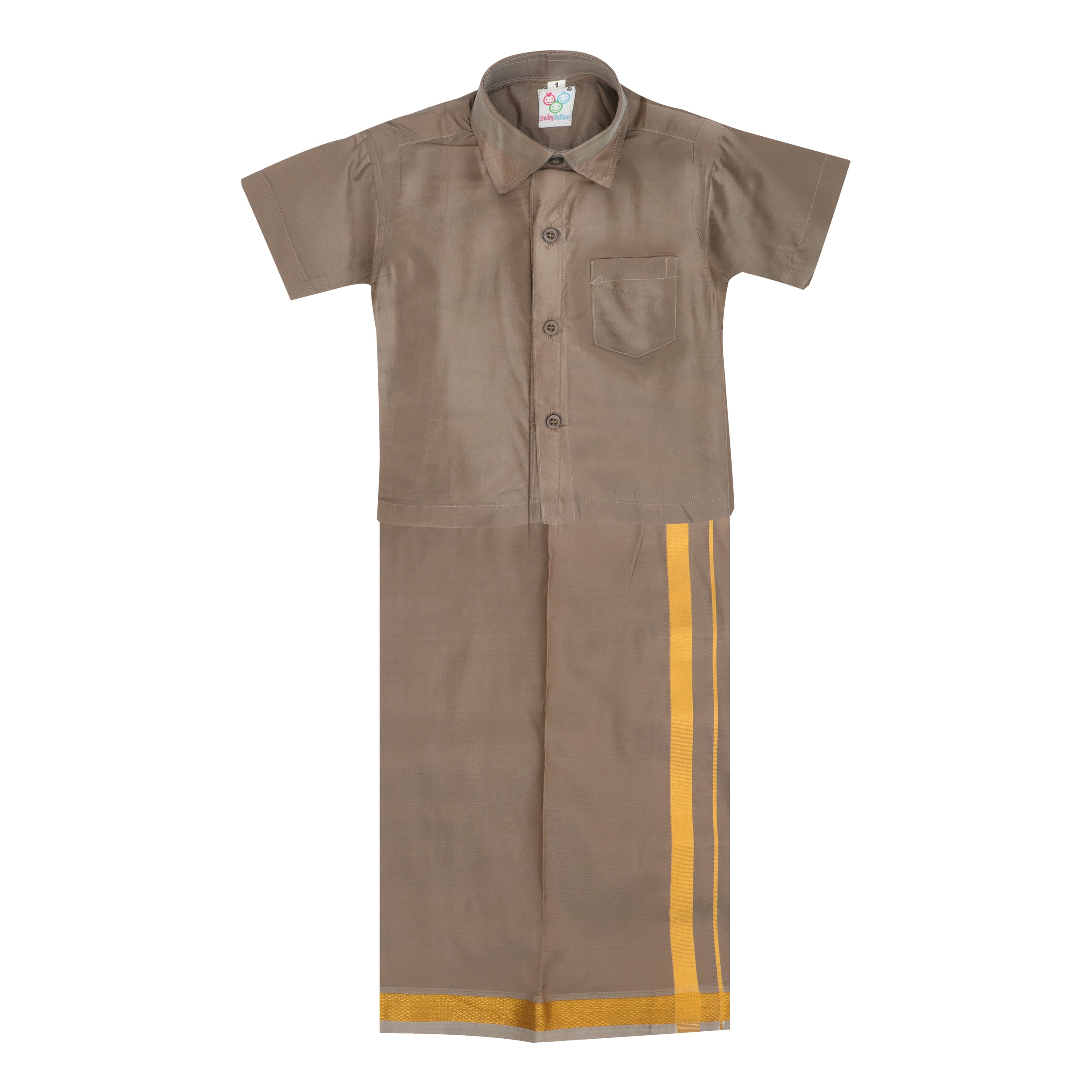 Dhoti Set - Mineral Grey