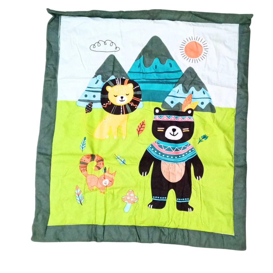 Baby Quilt Reversible - Zoo