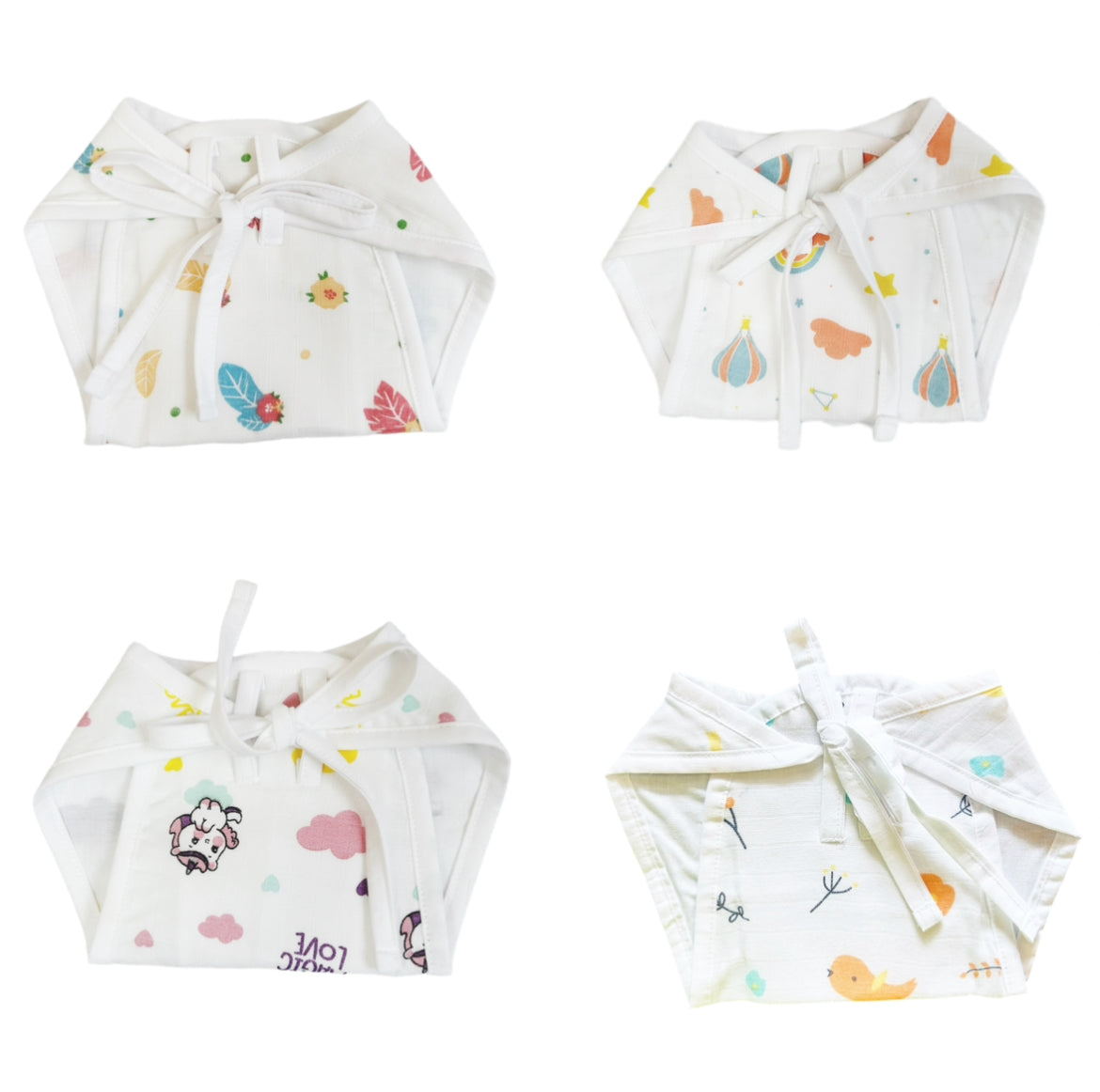 Organic Muslin Nappy - Pack of 4