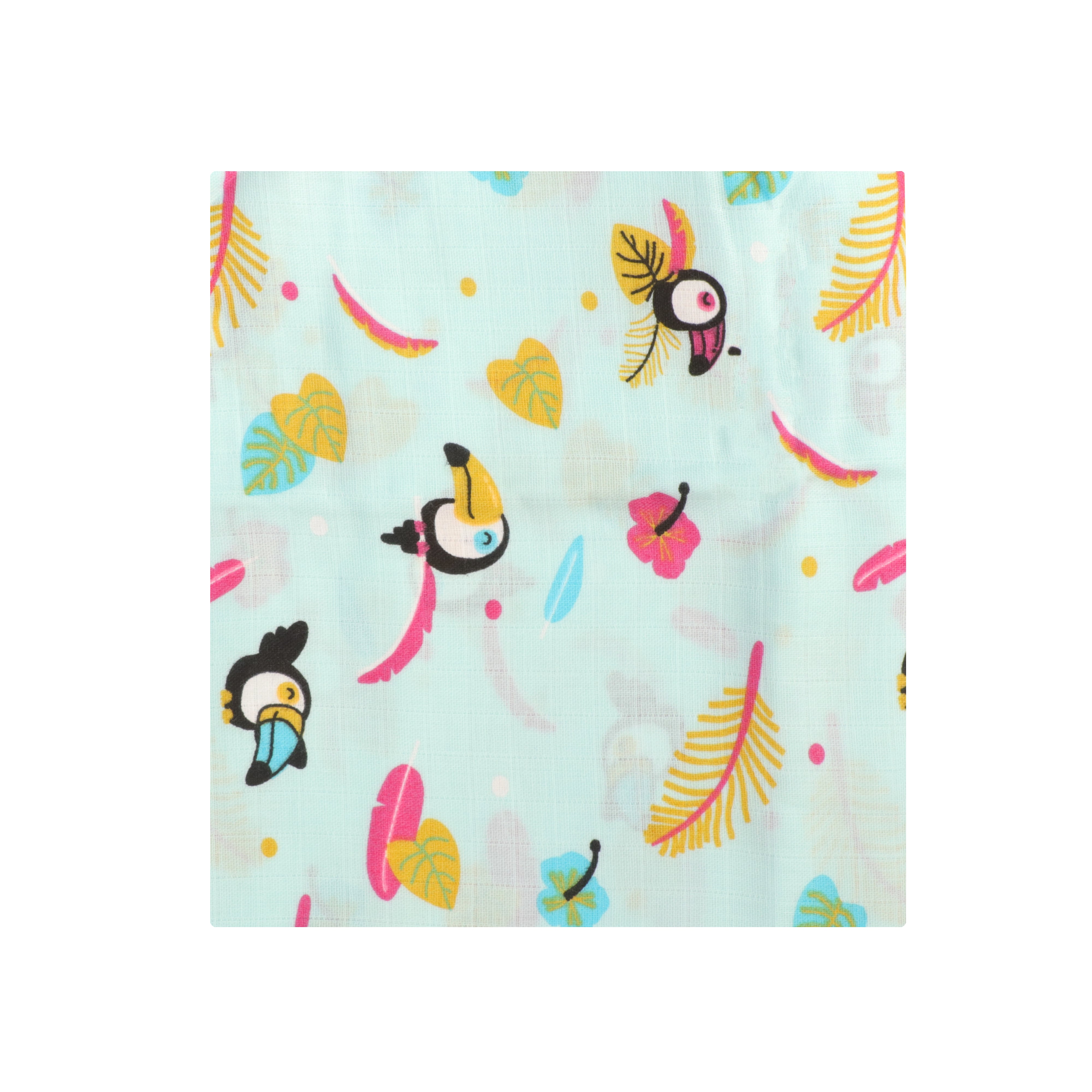 Muslin Swaddle | Single Weave - Macaw