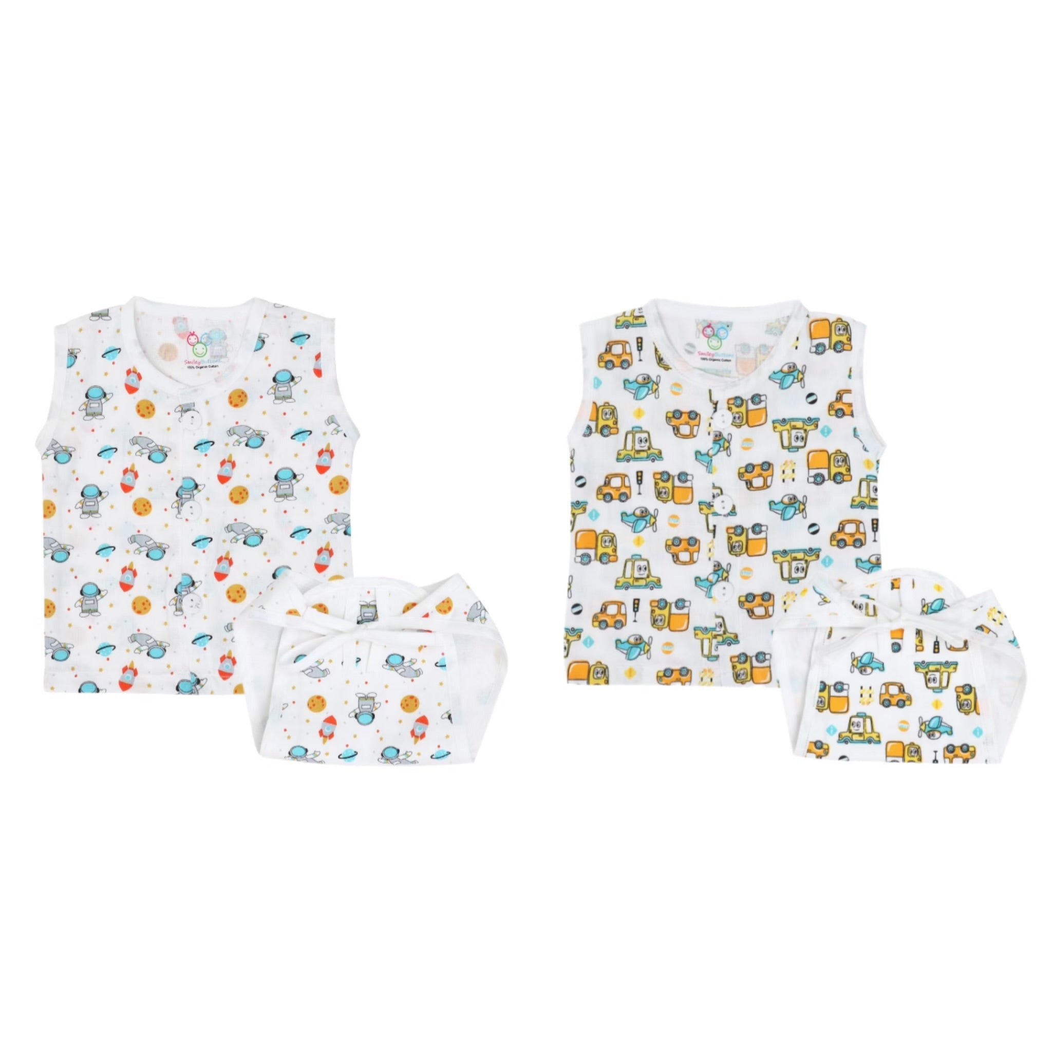 Muslin Jabla & Nappy Combo | 2 Pack