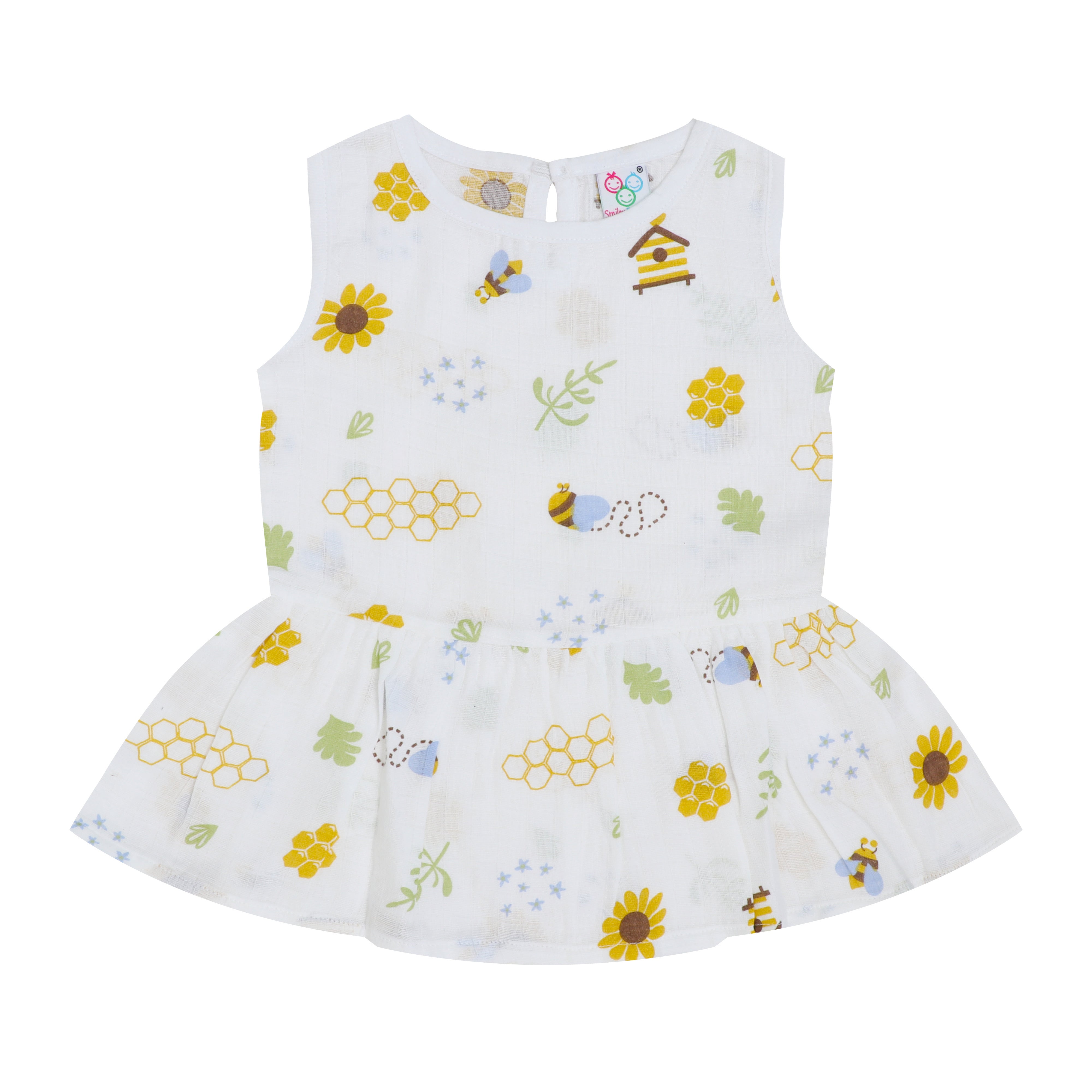 New SALE - Organic Muslin Baby Frock