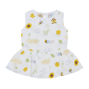New SALE - Organic Muslin Baby Frock