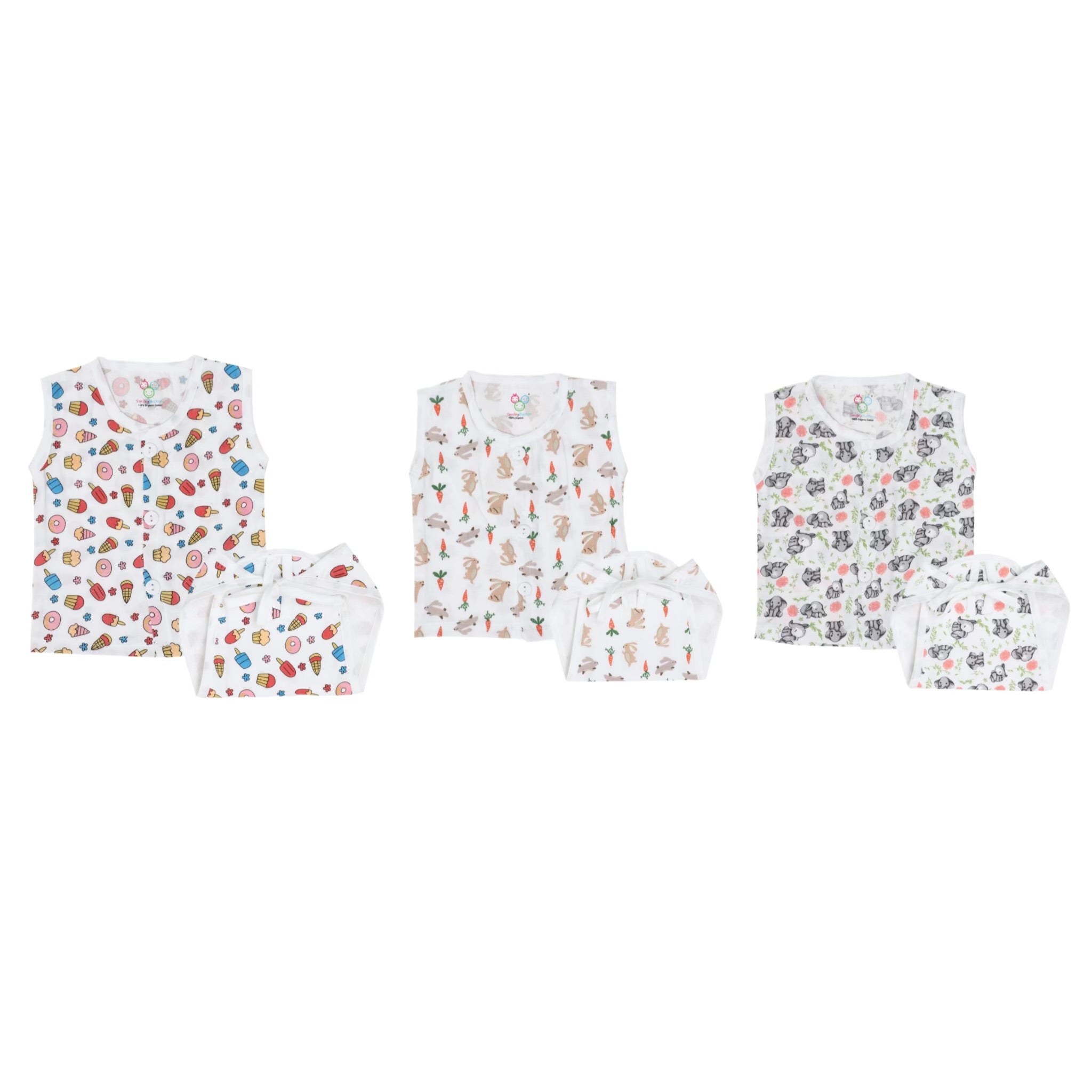 Muslin Jabla & Nappy Combo | 3 Pack