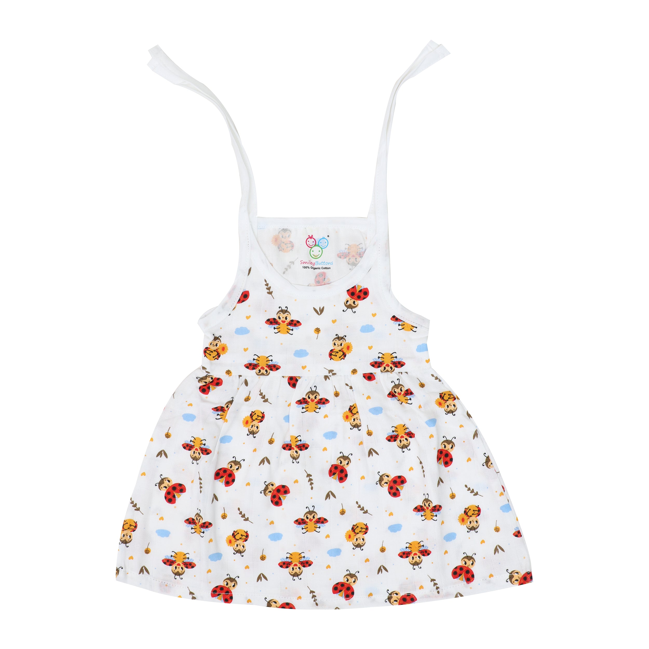 New Muslin Frock Jabla With Bow
