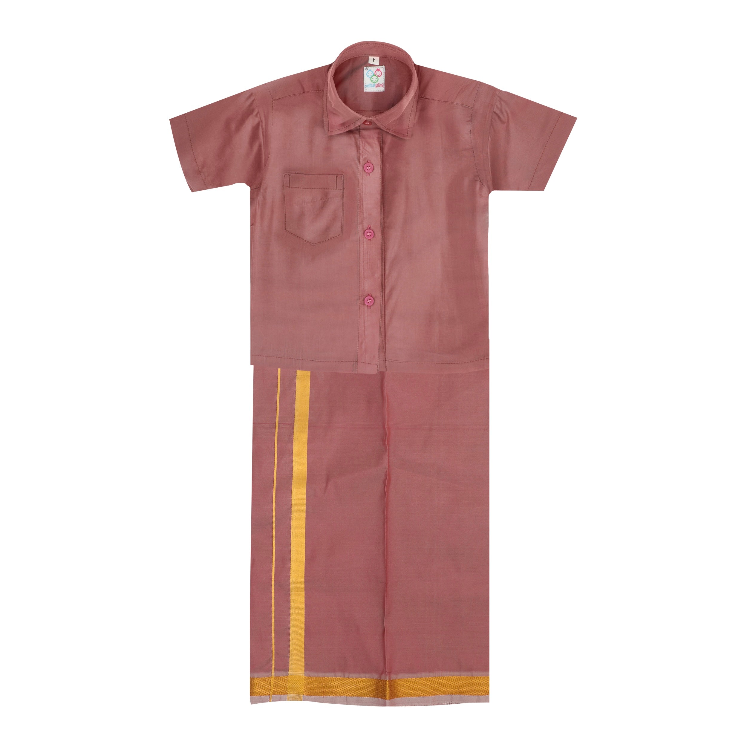 Dhoti Set - Dark Brown