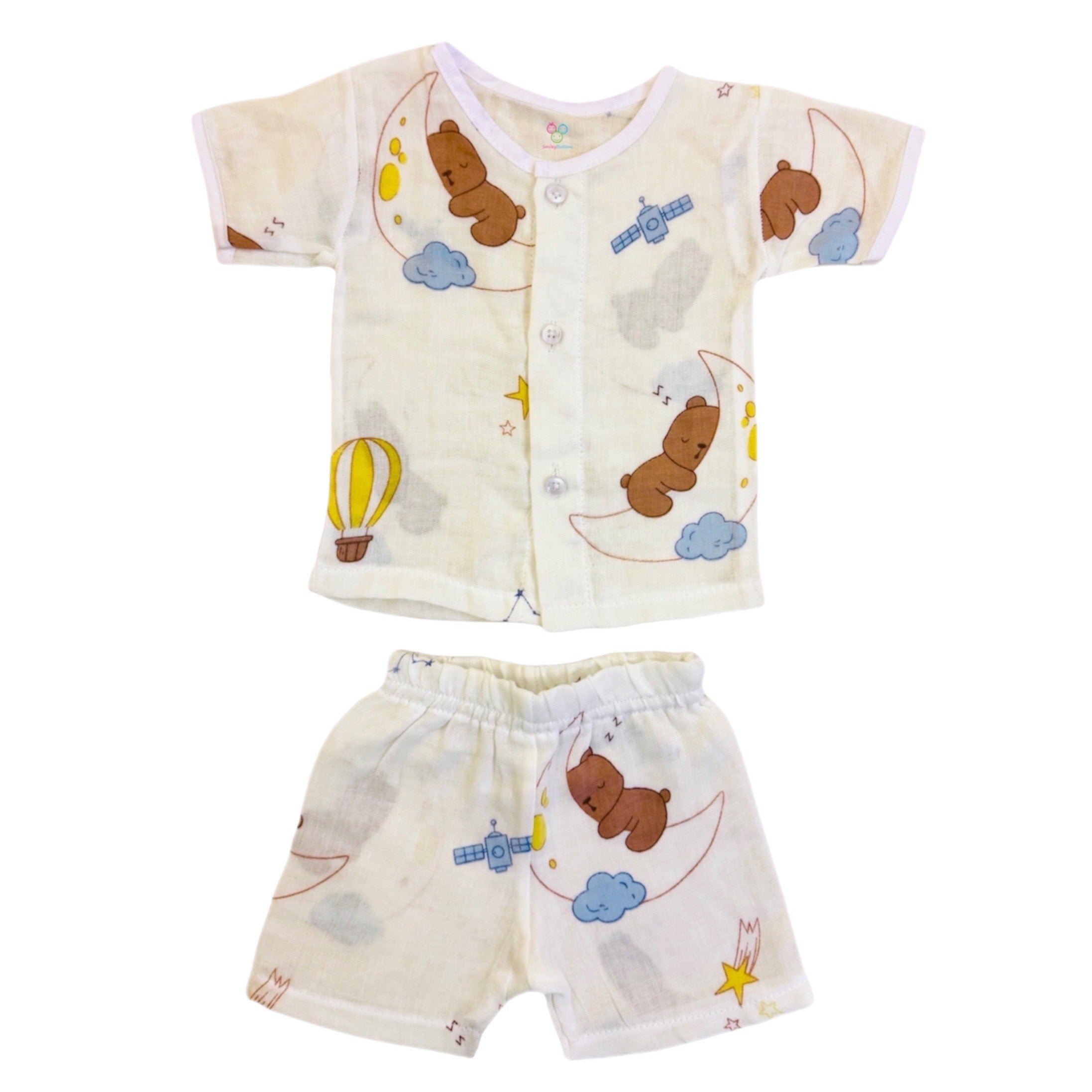 New Muslin Jabla Set - Top & Shorts
