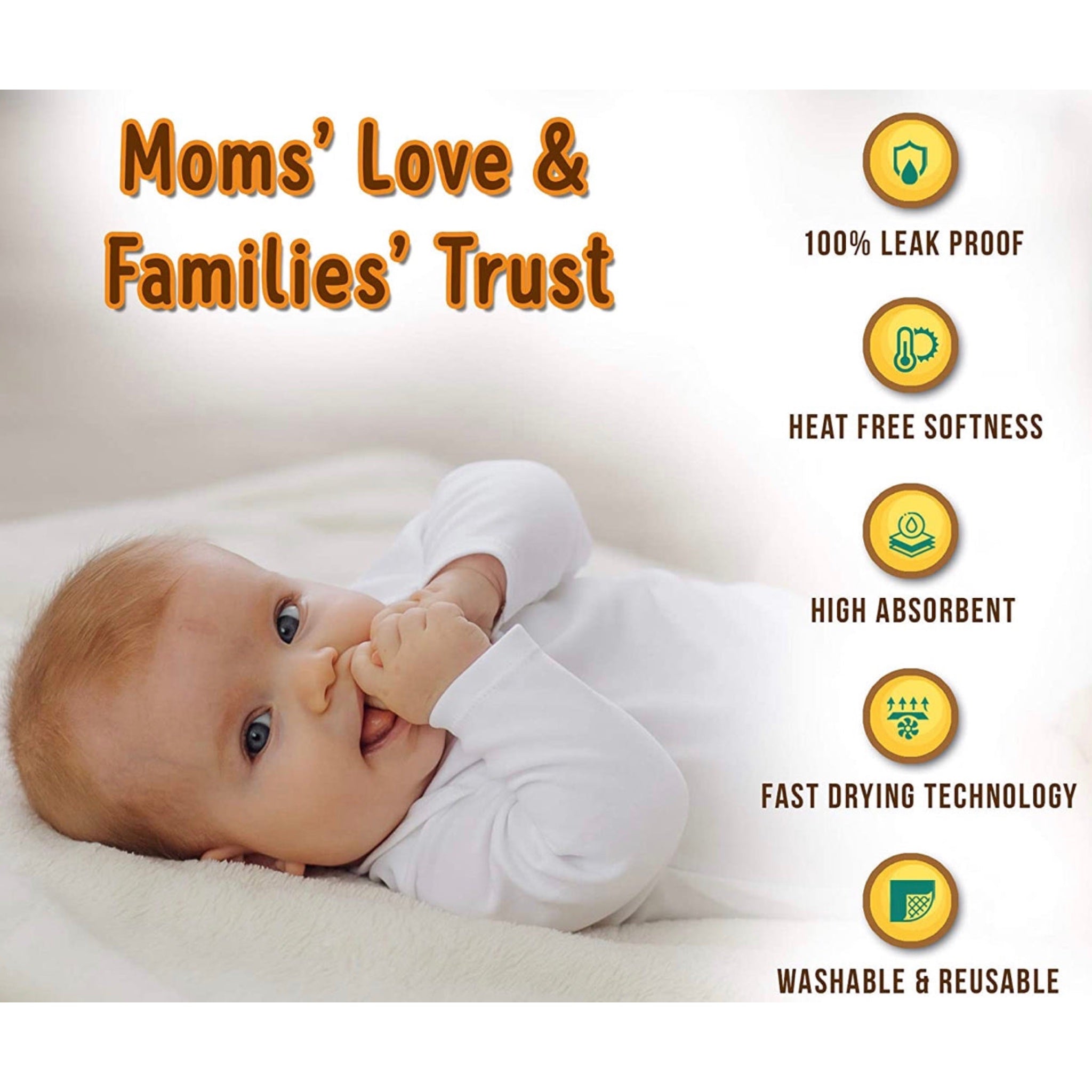 Baby Bed Protector - 4 Pack