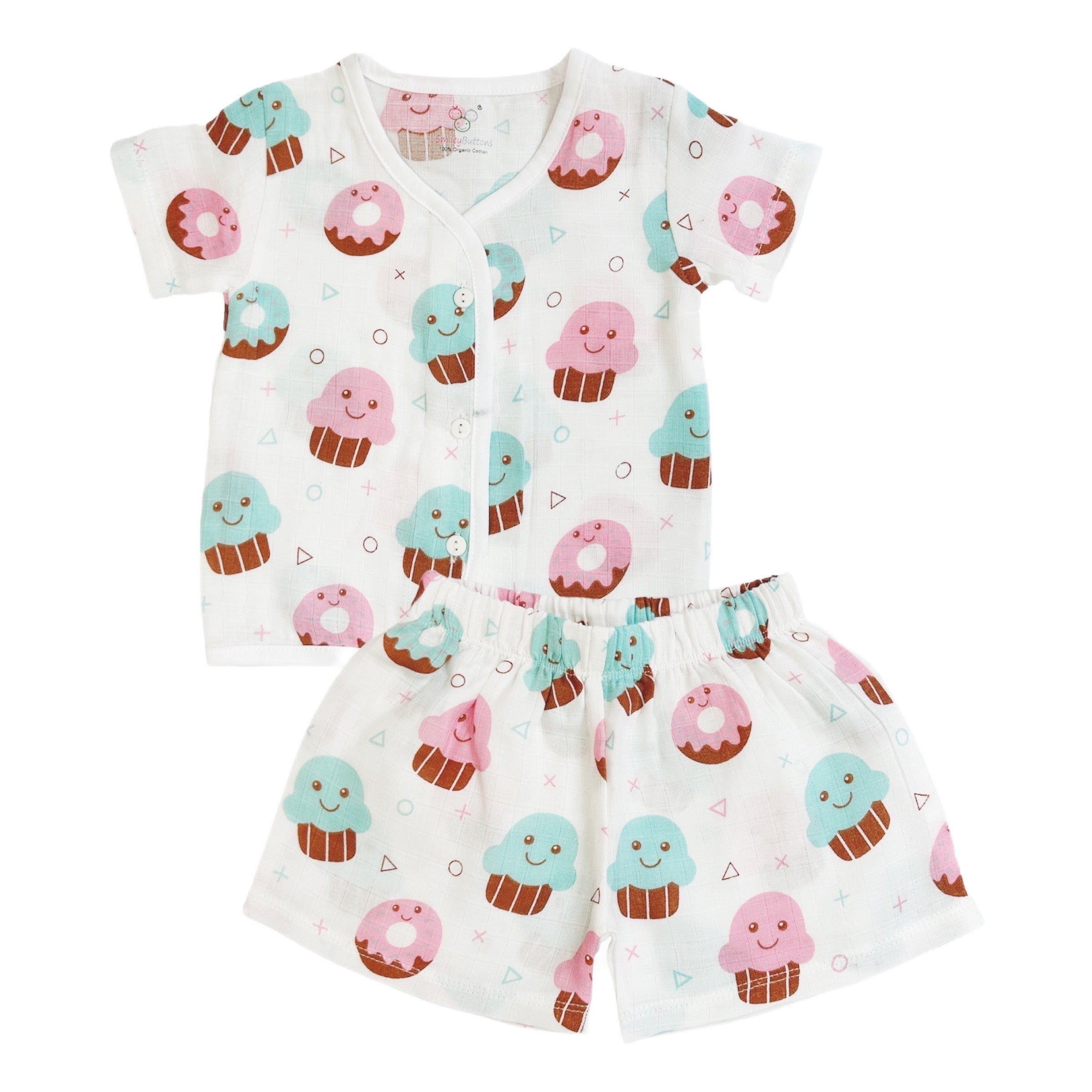 SALE | Muslin Jabla Set - Top & Shorts - 8 pack -c