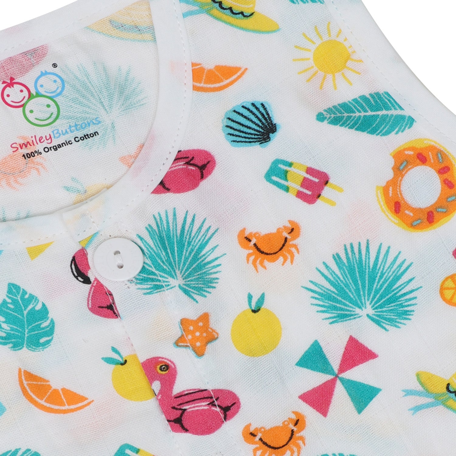 Organic Muslin Jabla - Summer Splash