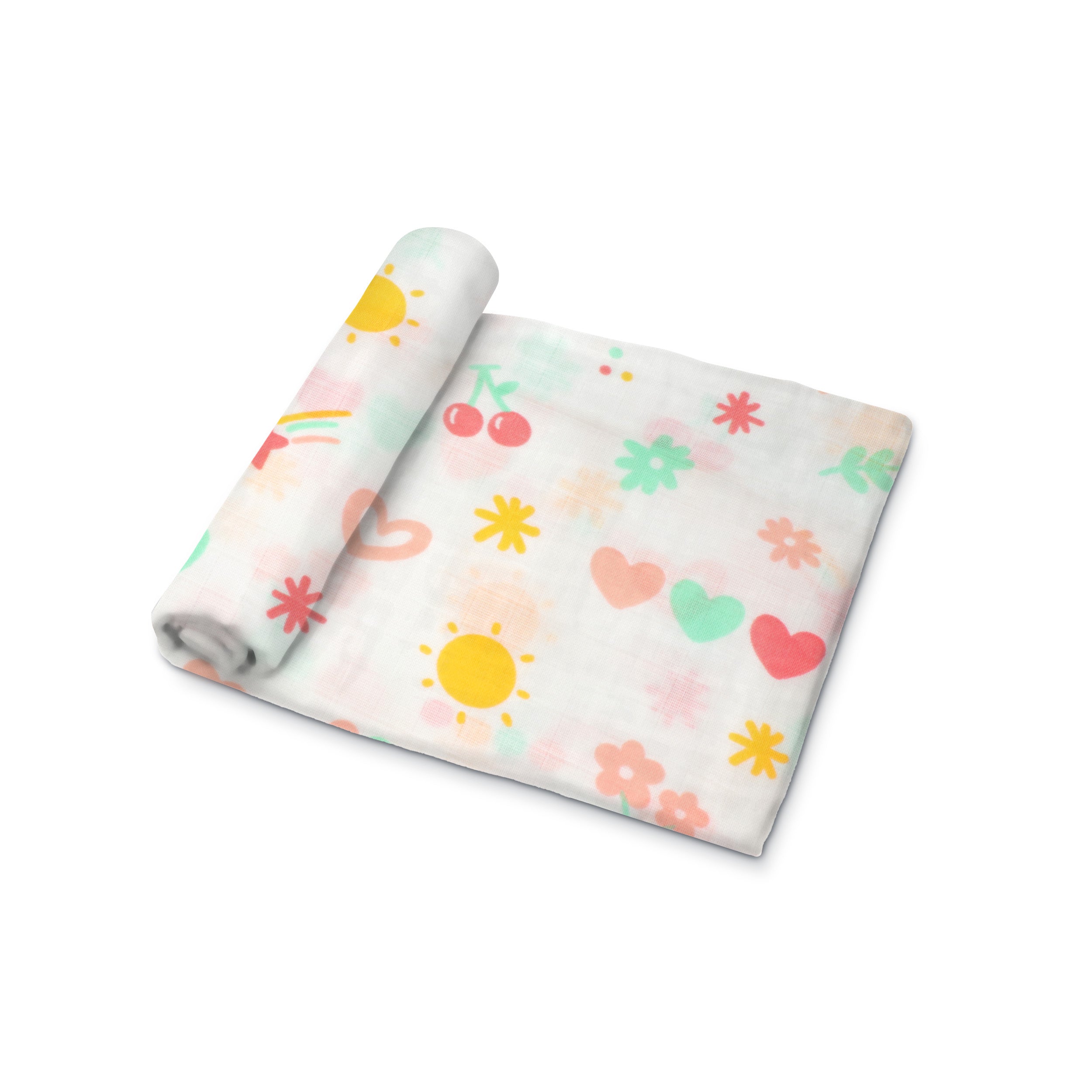 Muslin Swaddle | Single Weave - Cherry