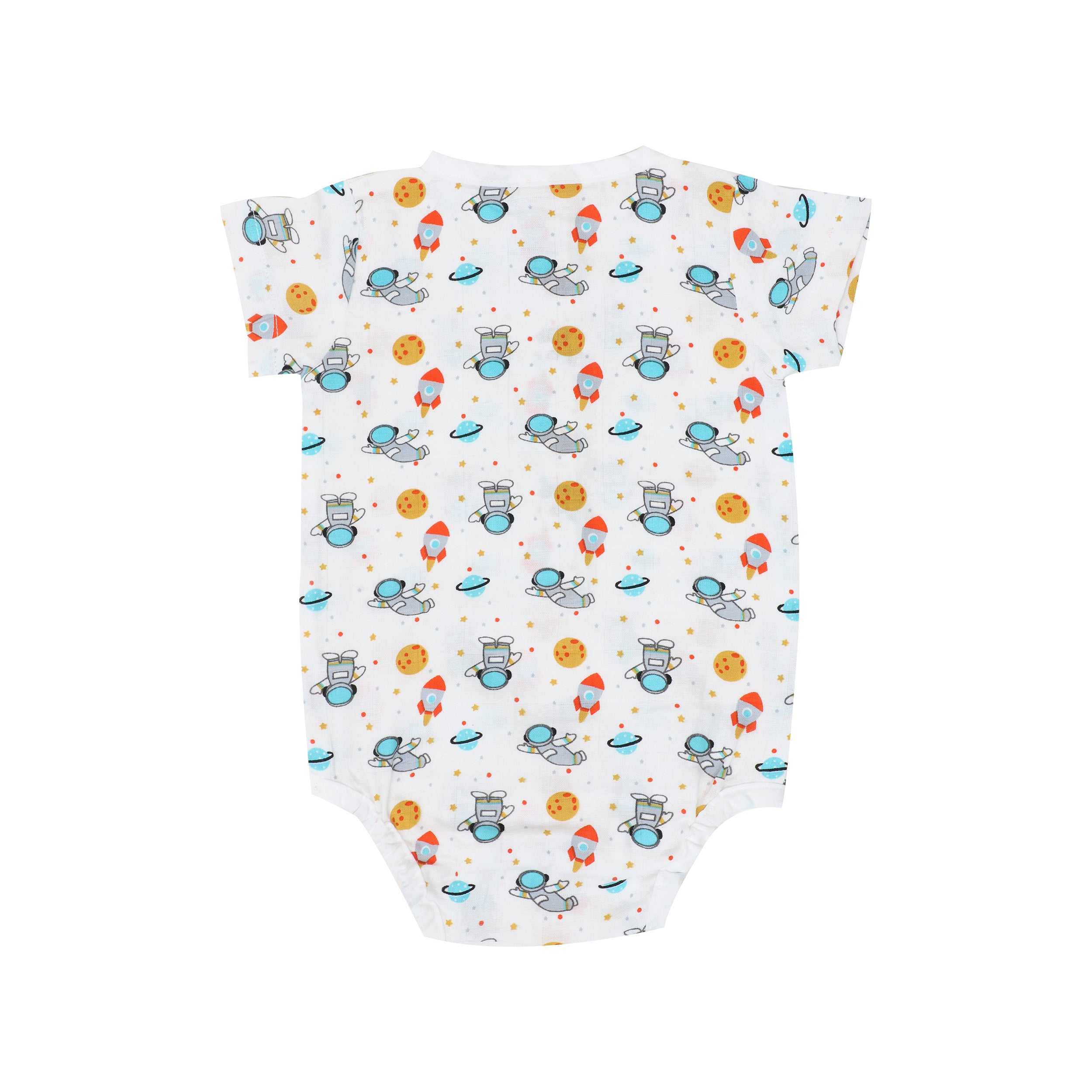 Muslin Bodysuit with Cap - Cosmic Voyager