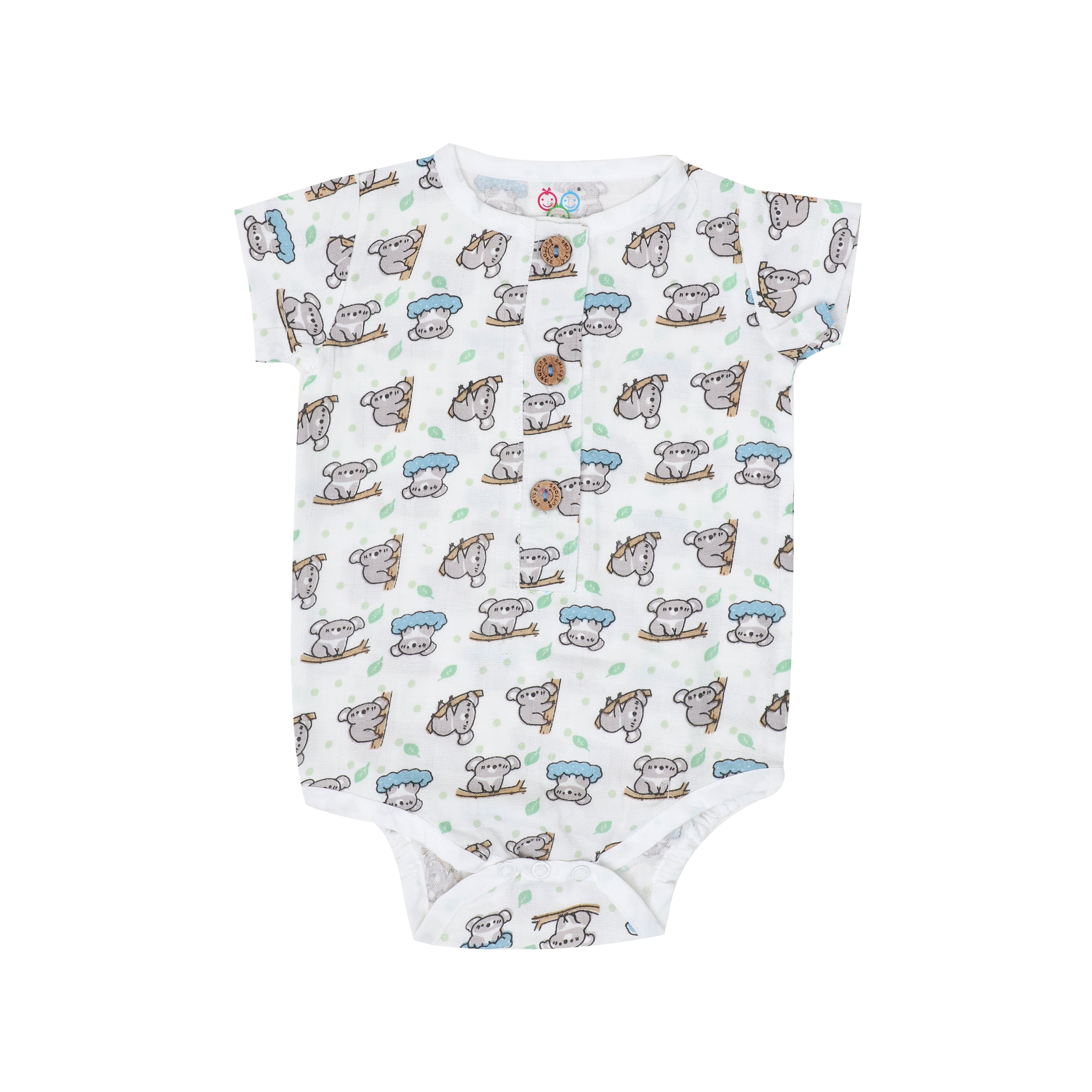 Muslin Bodysuit with Cap - Koala Kuddles