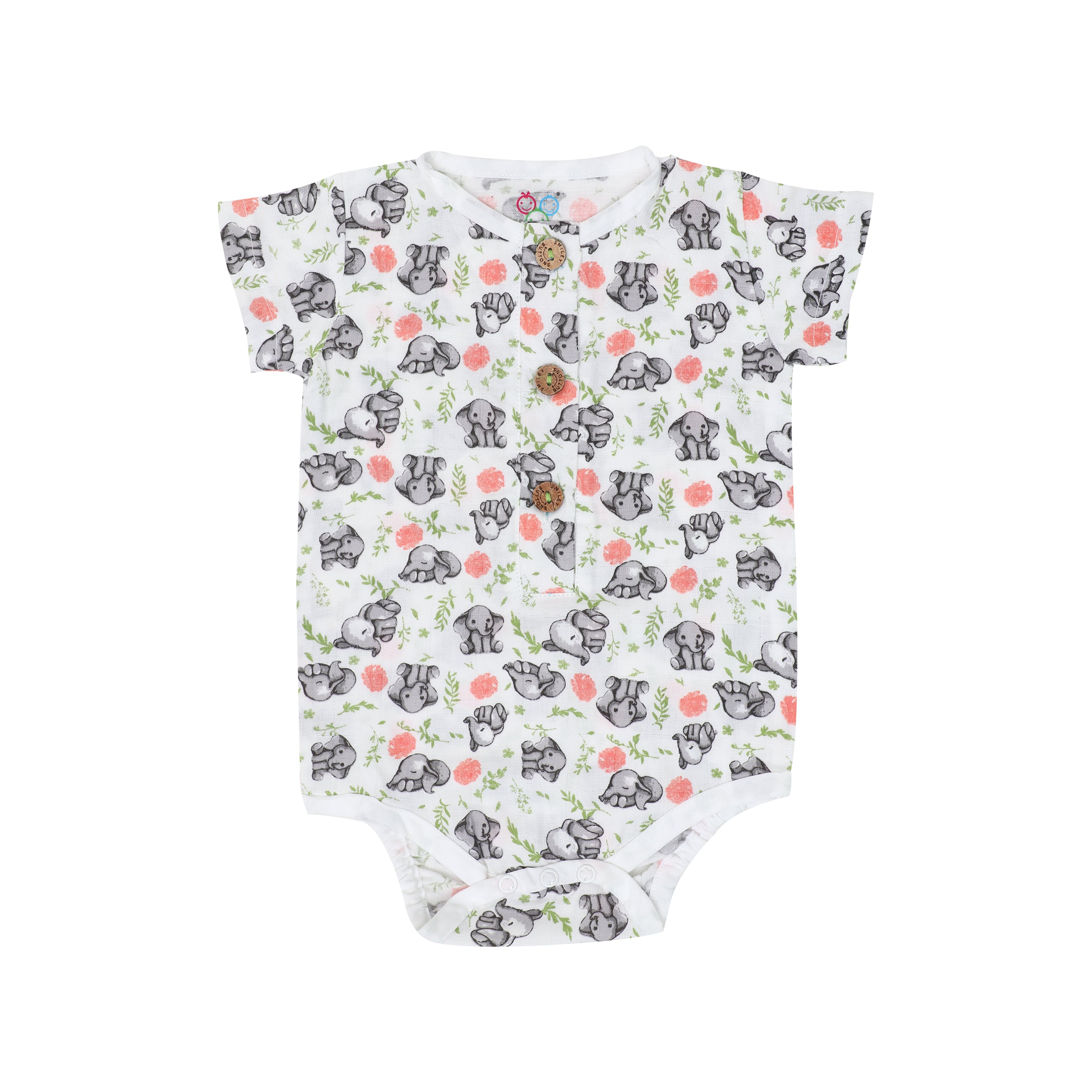 Muslin Bodysuit with Cap - Tiny Trunkster