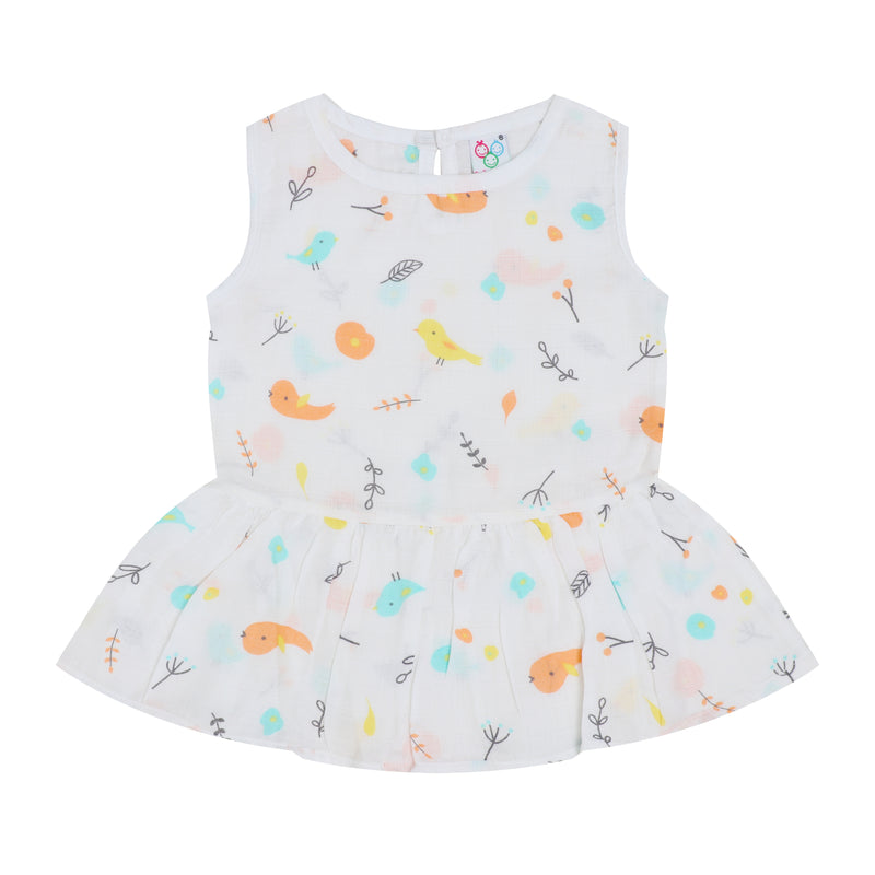 New SALE - Organic Muslin Baby Frock