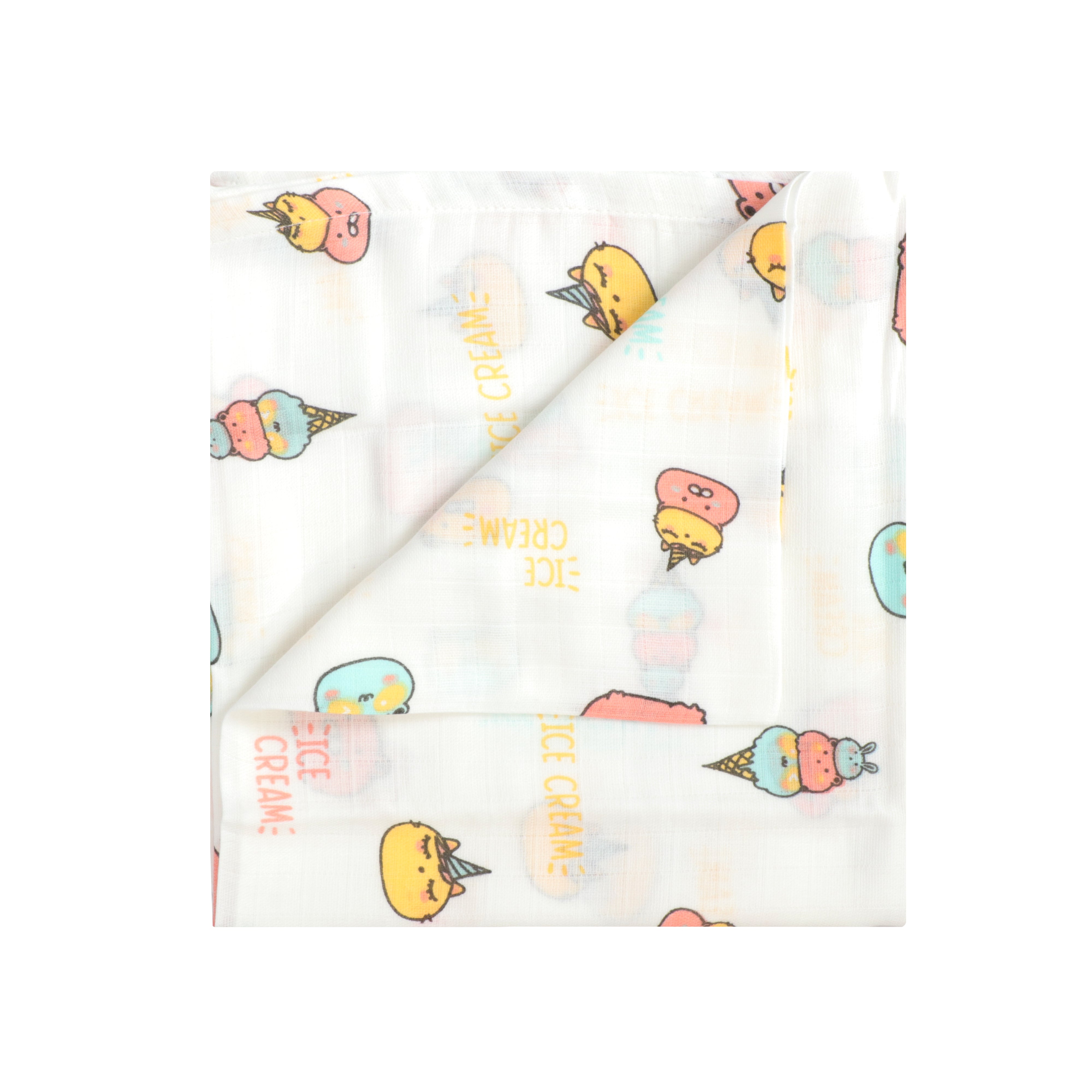 Muslin Swaddle | Single Weave - IceCream