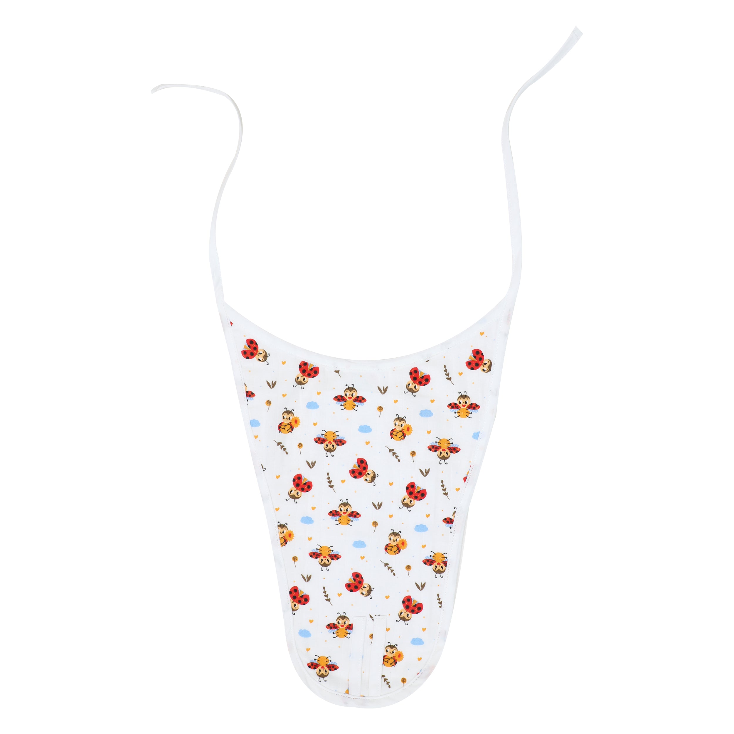 Muslin Jabla & Nappy  - LadyBug Charm