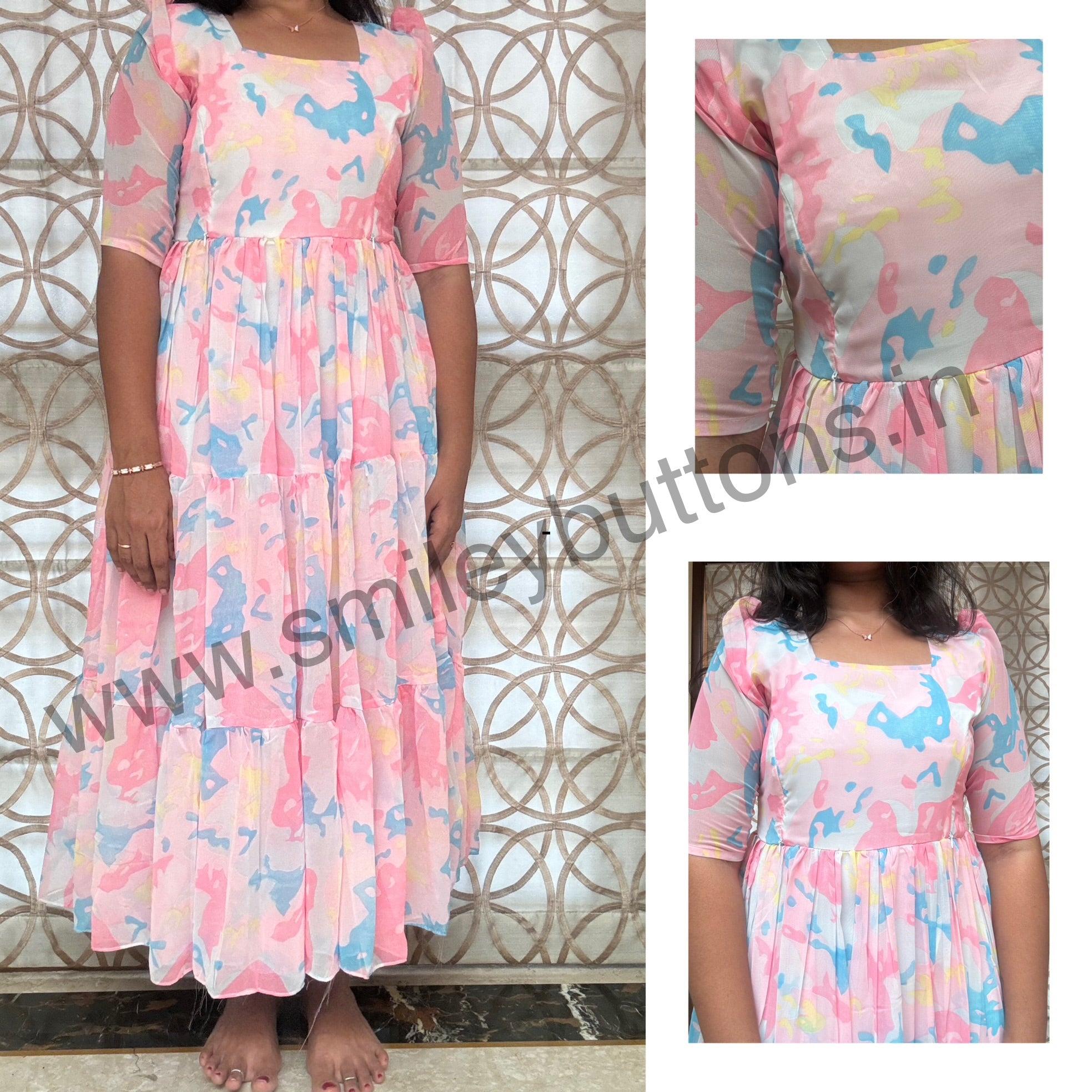 Feeding Kurti -White Multi