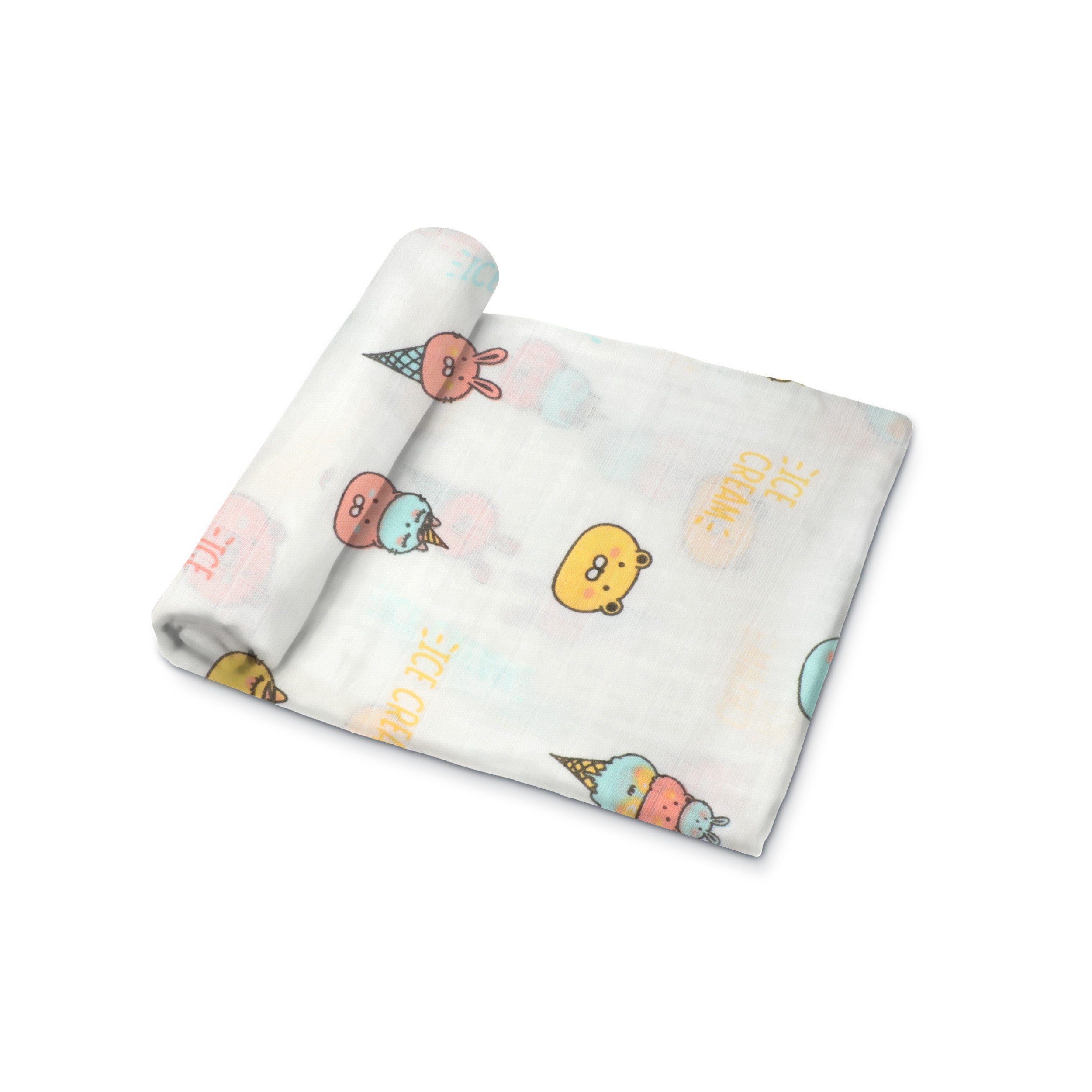 Muslin Swaddle | Single Weave - IceCream