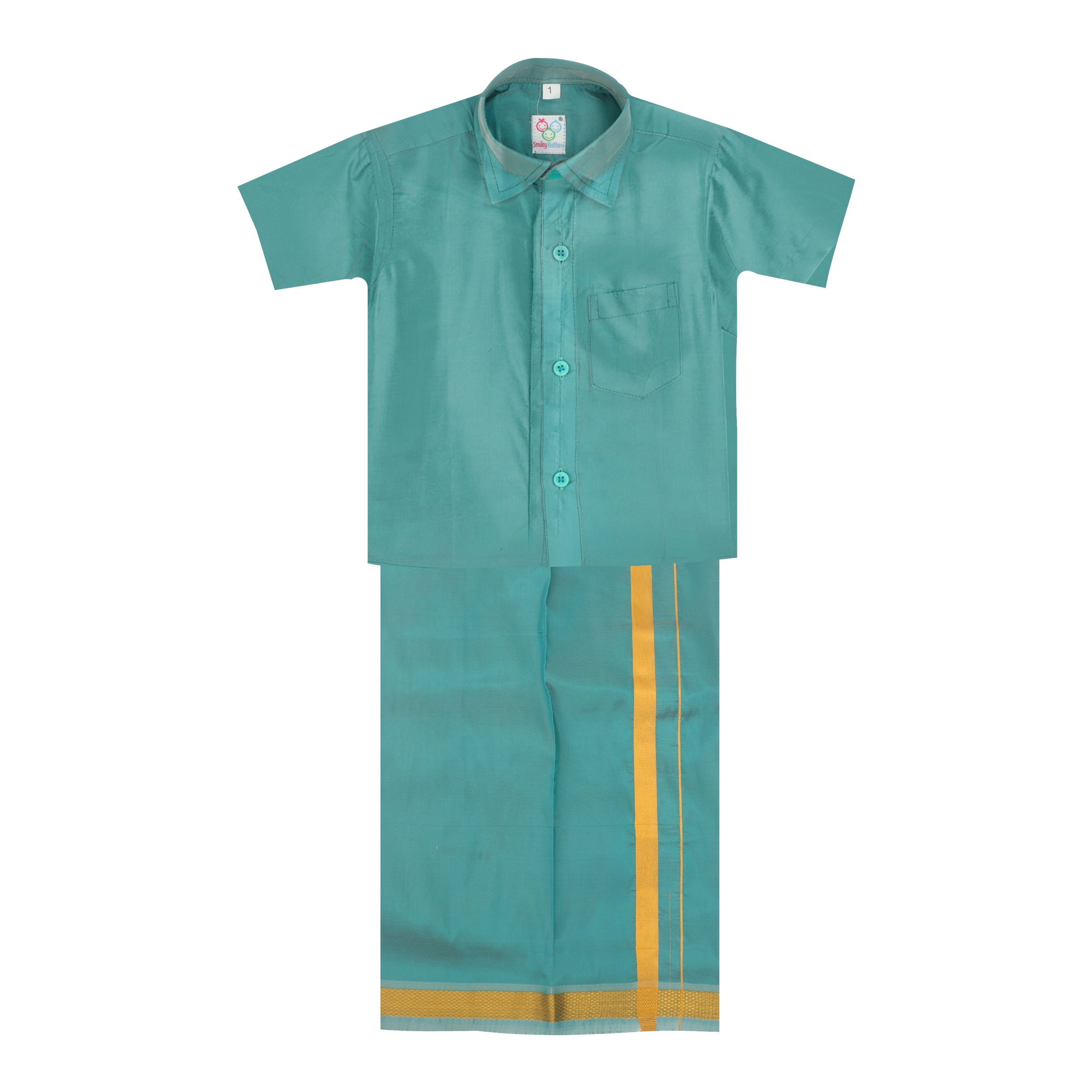Dhoti Set - Mint Green