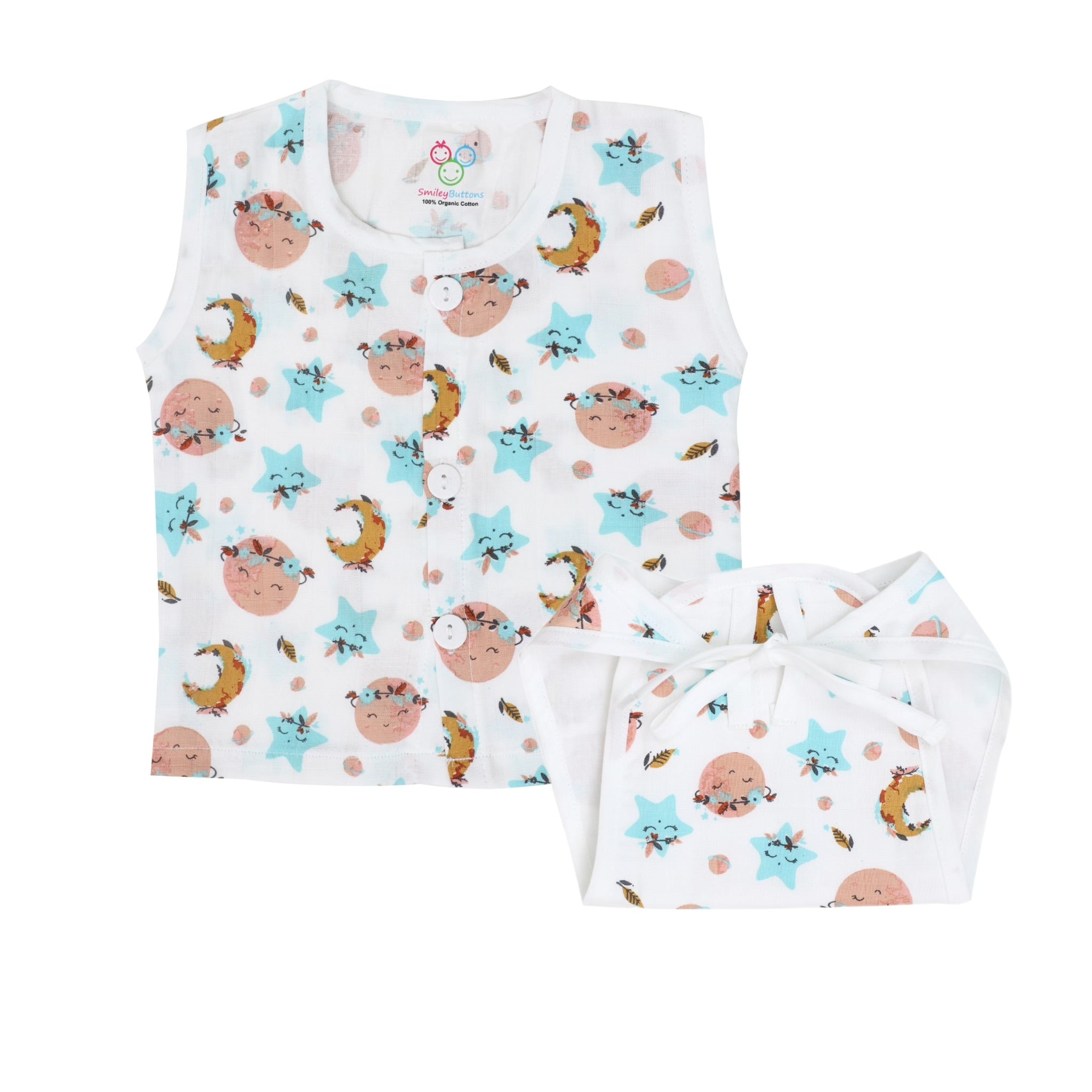 Muslin Jabla & Nappy Combo | 3 Pack