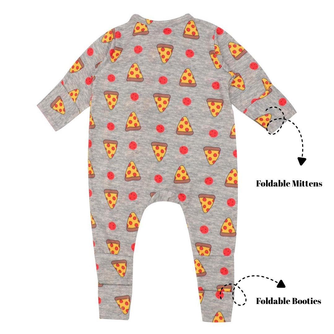 Footie with foldable Mittens & Booties - Cheese