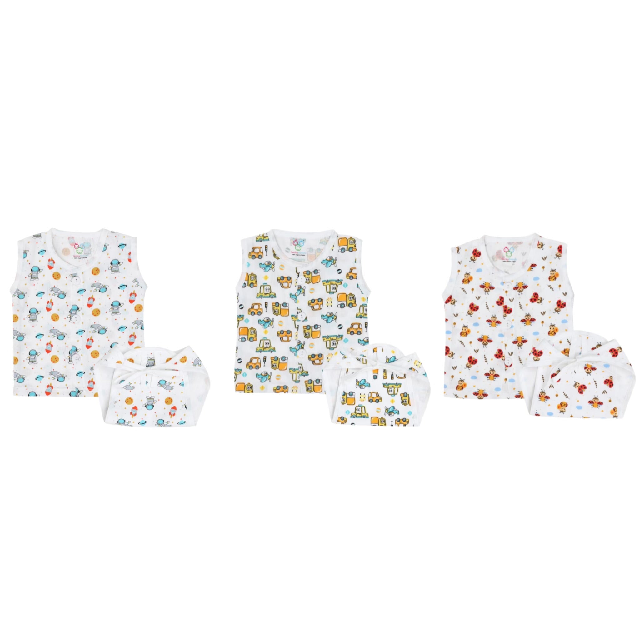 Muslin Jabla & Nappy Combo | 3 Pack