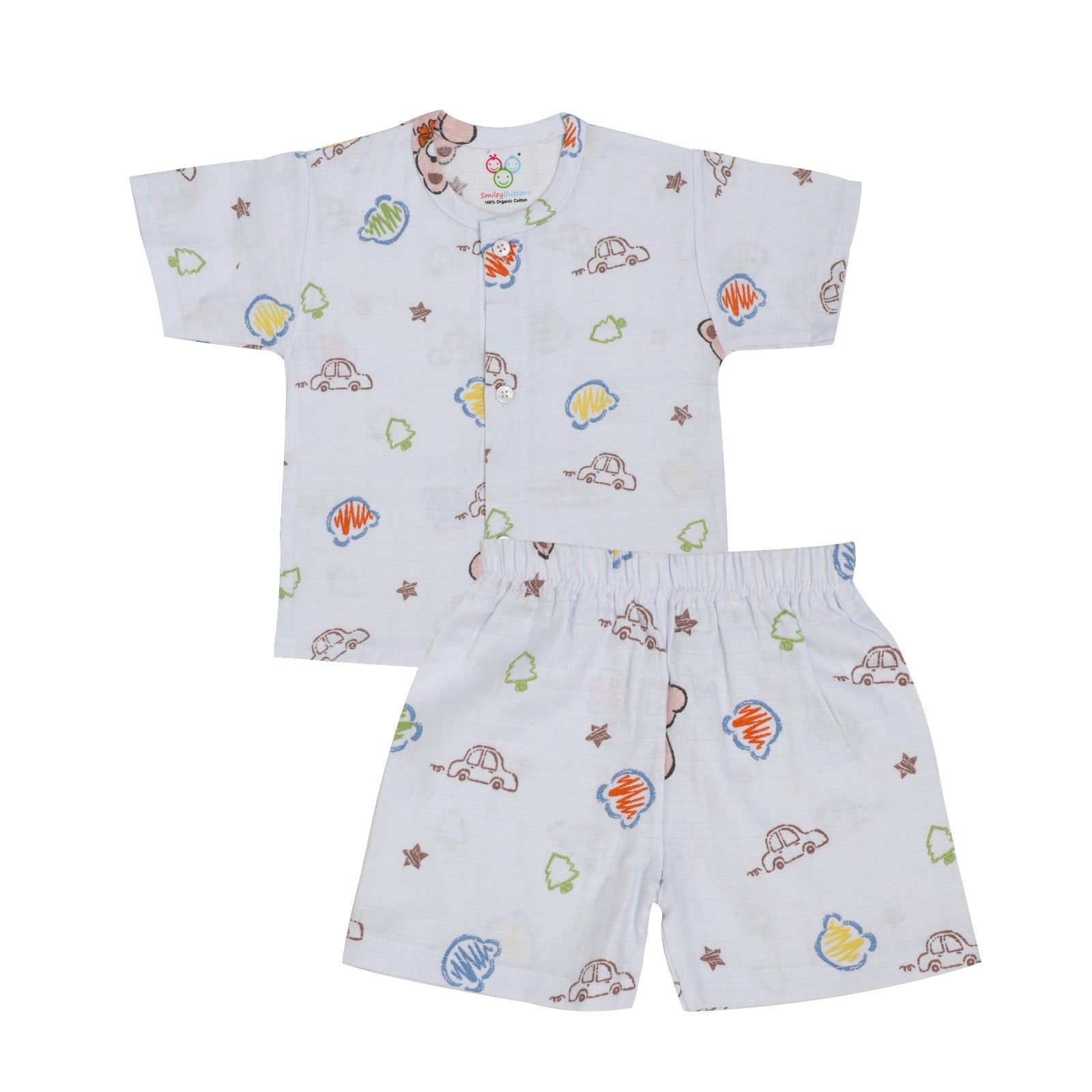 New Muslin Jabla Set - Top & Shorts