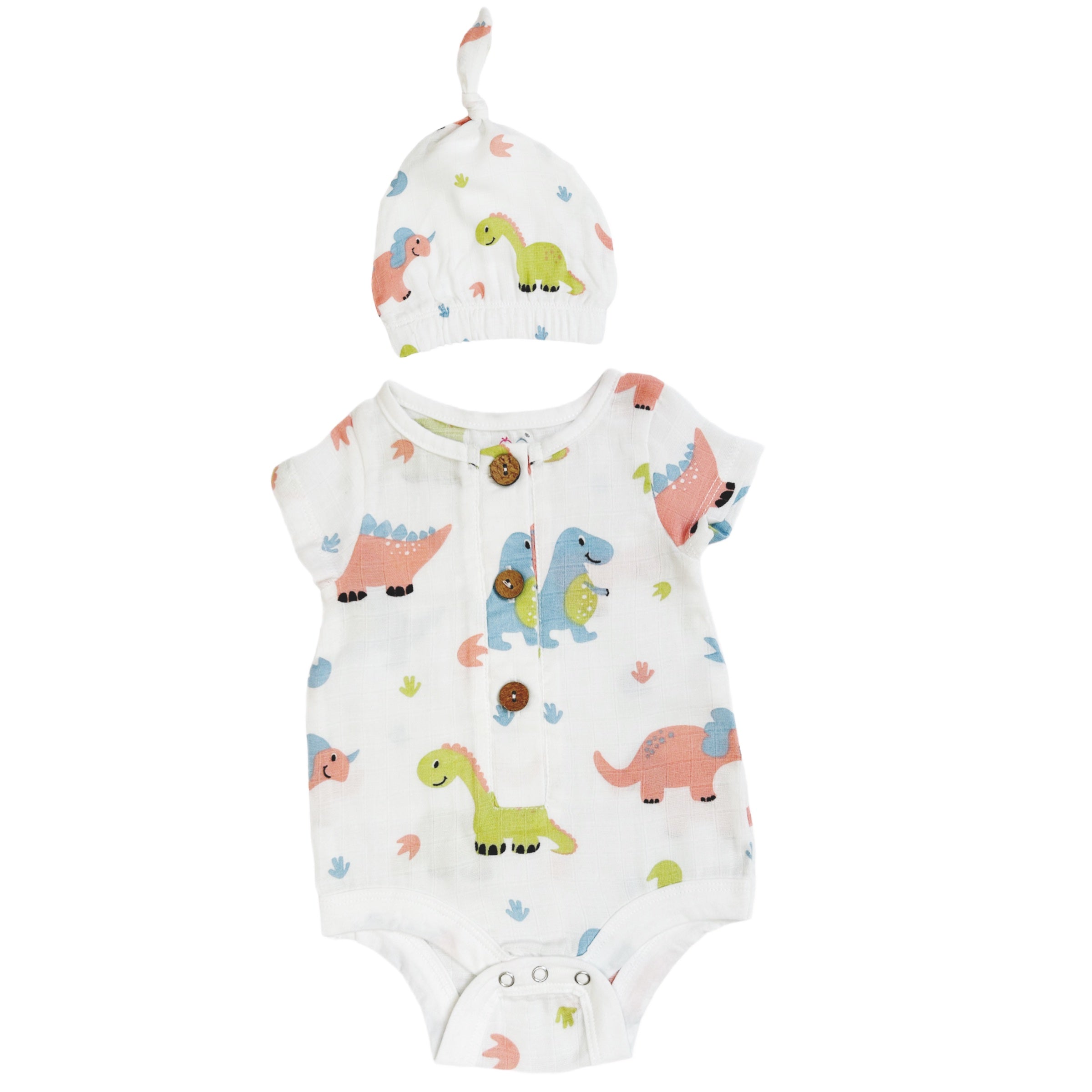 New Muslin Bodysuit & Cap  set