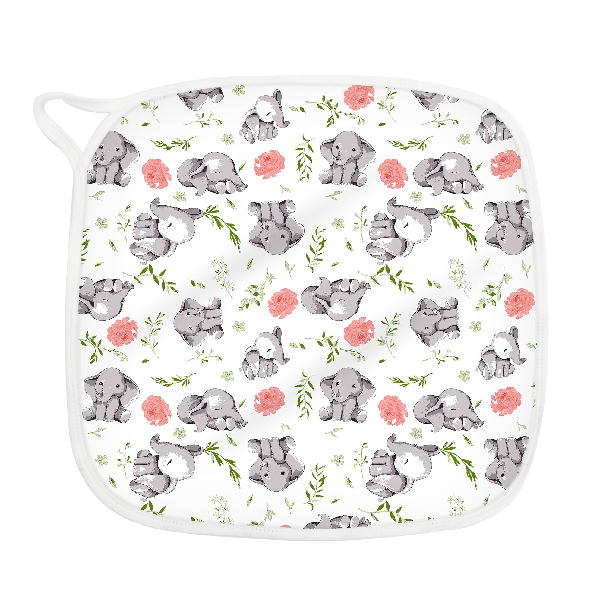 Muslin Wipes/ Burp Cloth -  Tiny Trunkster