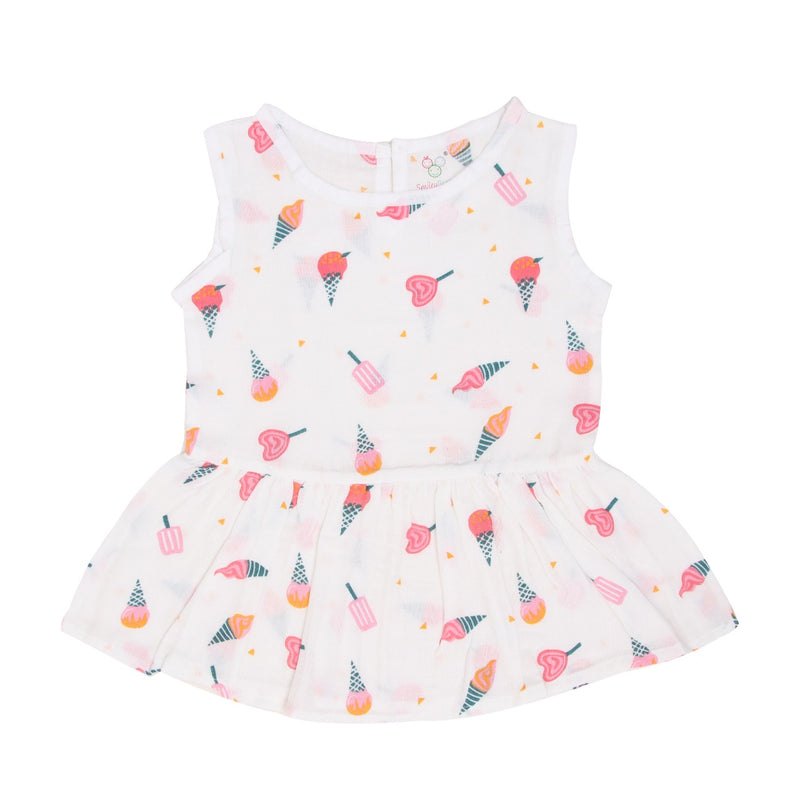 New SALE - Organic Muslin Baby Frock