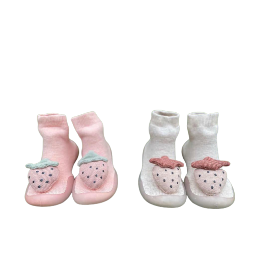 Training Shoes - Pink & Grey Berry | Buy Best Baby Shoes for Newborn Baby Boys & Girls | Smiley Buttons