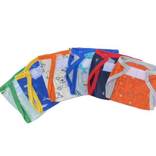 Padded Cloth Nappies - Pack of 6 | Buy Padded Cloth Nappies & Diapers For Newborn Babies Online in India 