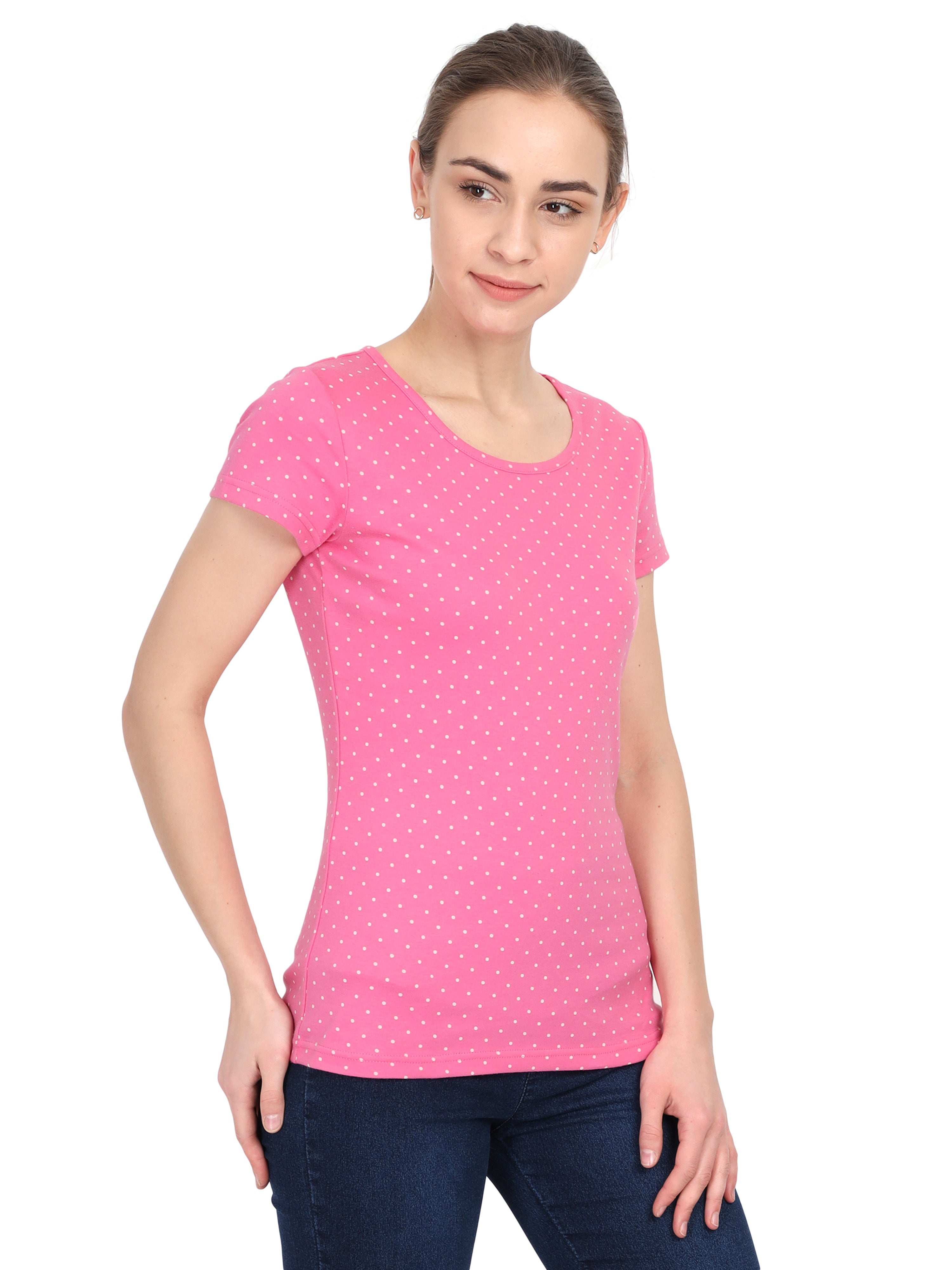TShirt Pink Dot AOP | TShirt Pink Dot AOP