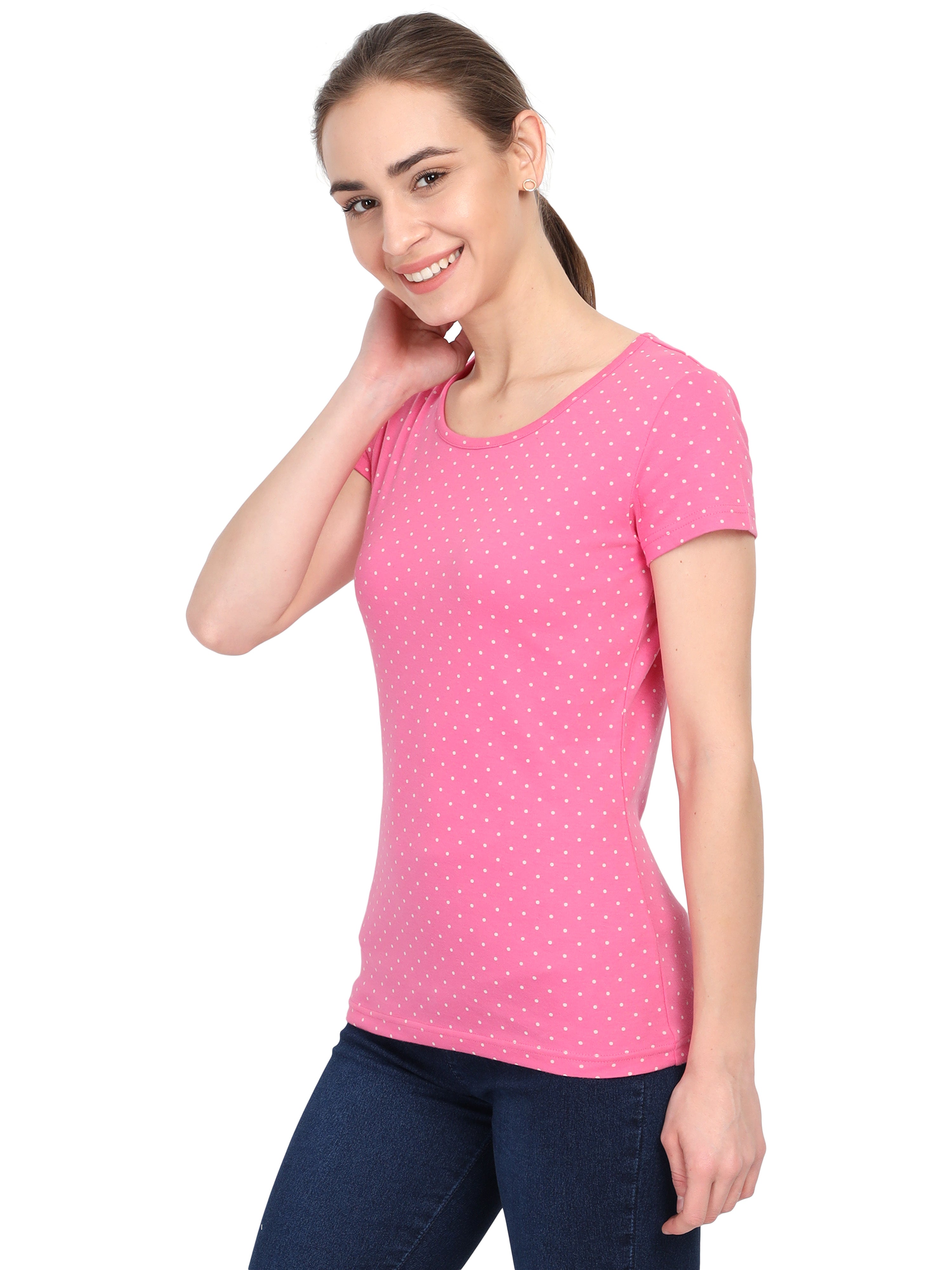 TShirt Pink Dot AOP | TShirt Pink Dot AOP
