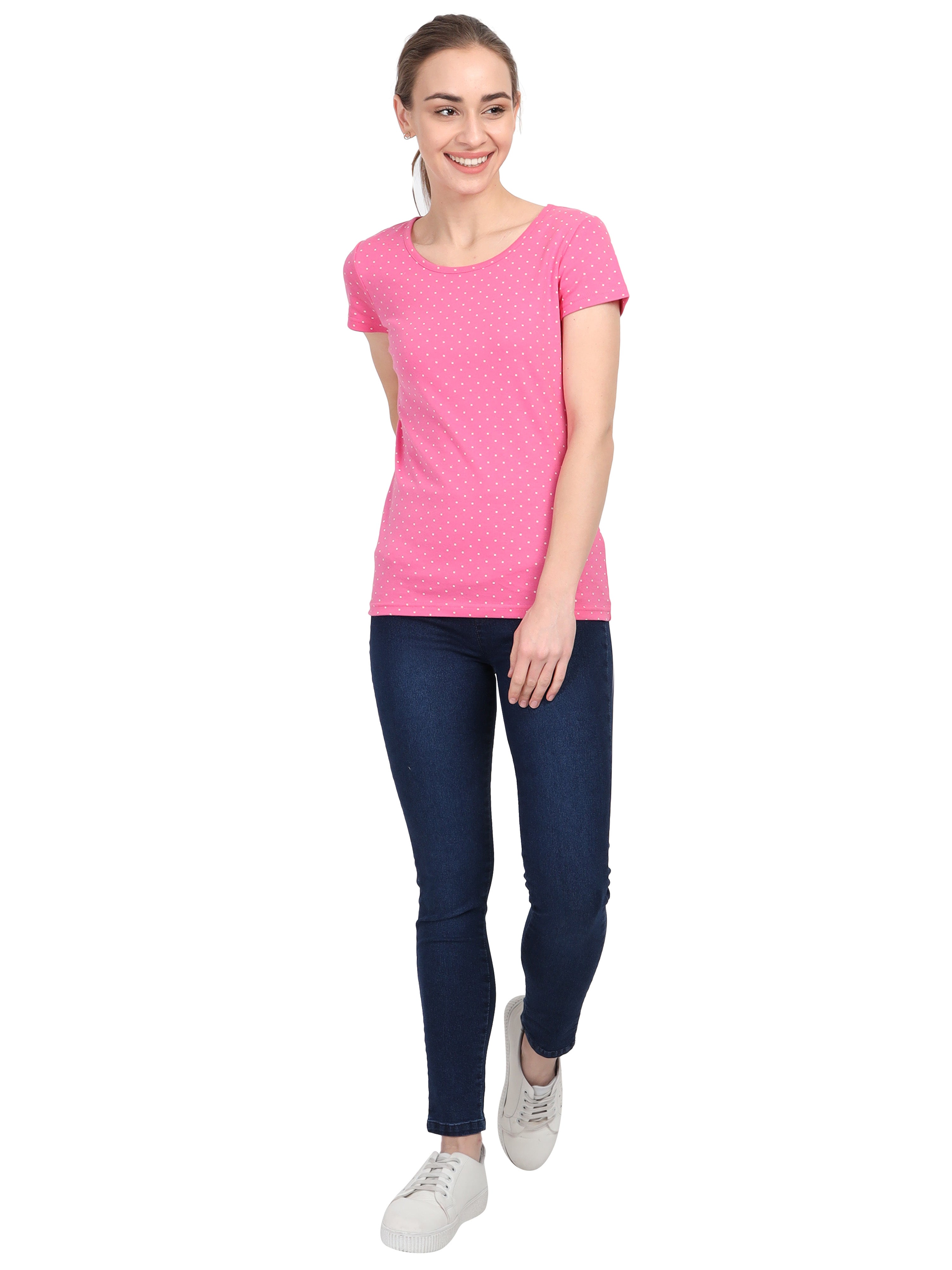 TShirt Pink Dot AOP | TShirt Pink Dot AOP