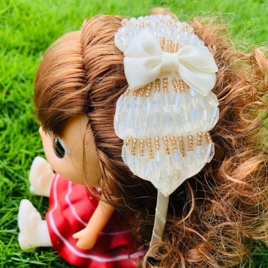 Headband - Bow Sequence | Buy Fashion Accessory for Infant Girl Online in India | Smiley Buttons