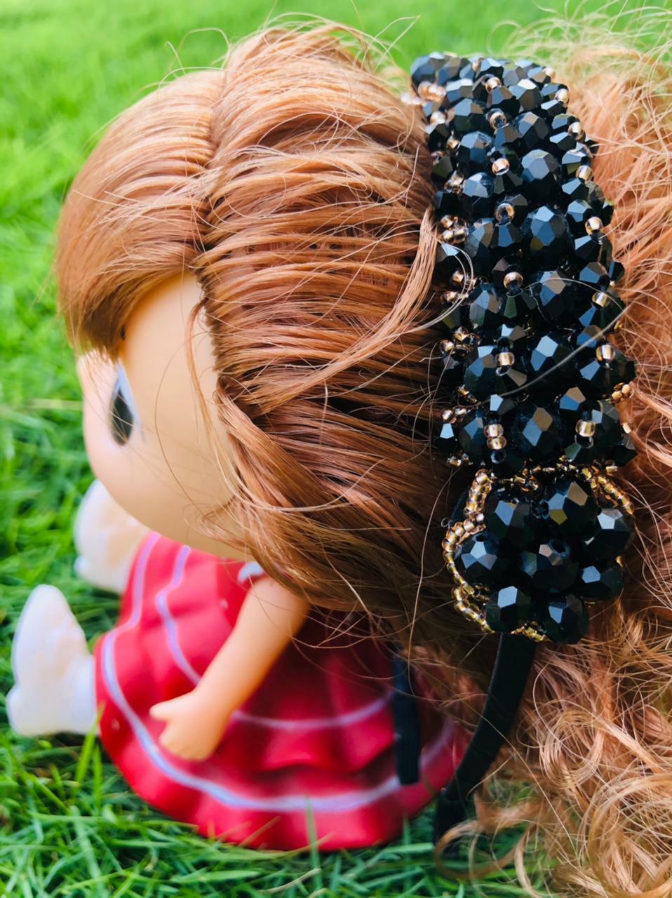 Headband - One Side Sequence | Buy Best Headbands for Infant Baby Girl | Smiley Buttons