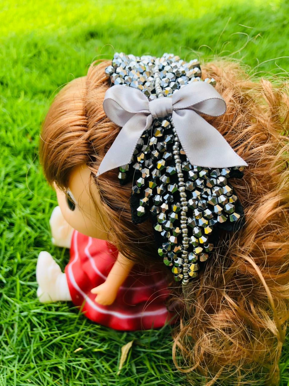 Headband - Bow Sequence | Buy Fashion Accessory for Infant Girl Online in India | Smiley Buttons