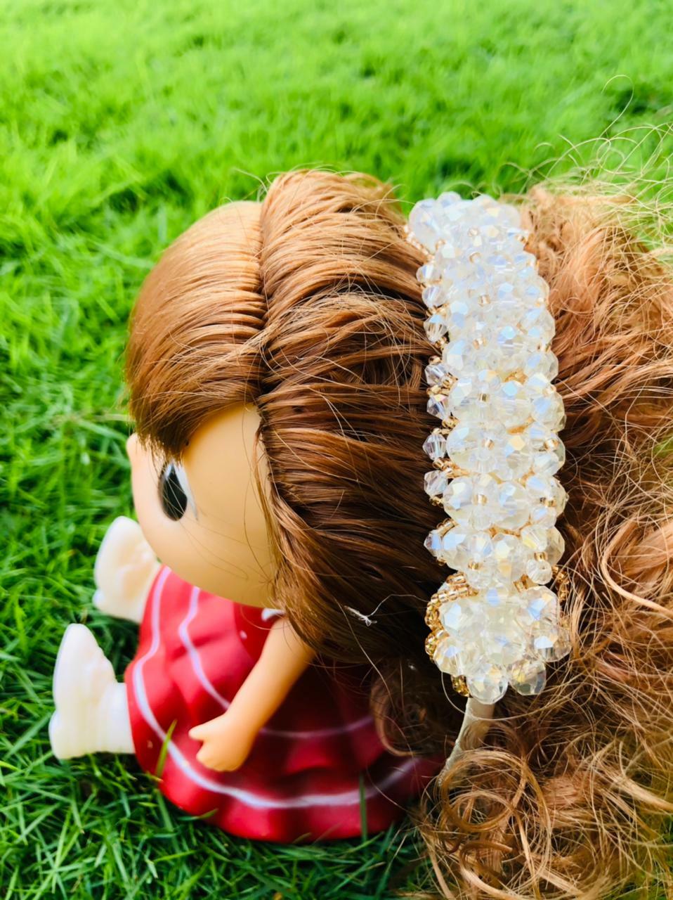 Headband - One Side Sequence | Buy Best Headbands for Infant Baby Girl | Smiley Buttons