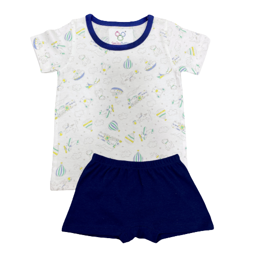 T-Shirt & Shorts - Parachute | Buy T Shirt & Shorts for 6-12 Months Infant Baby Boy | Smiley Buttons