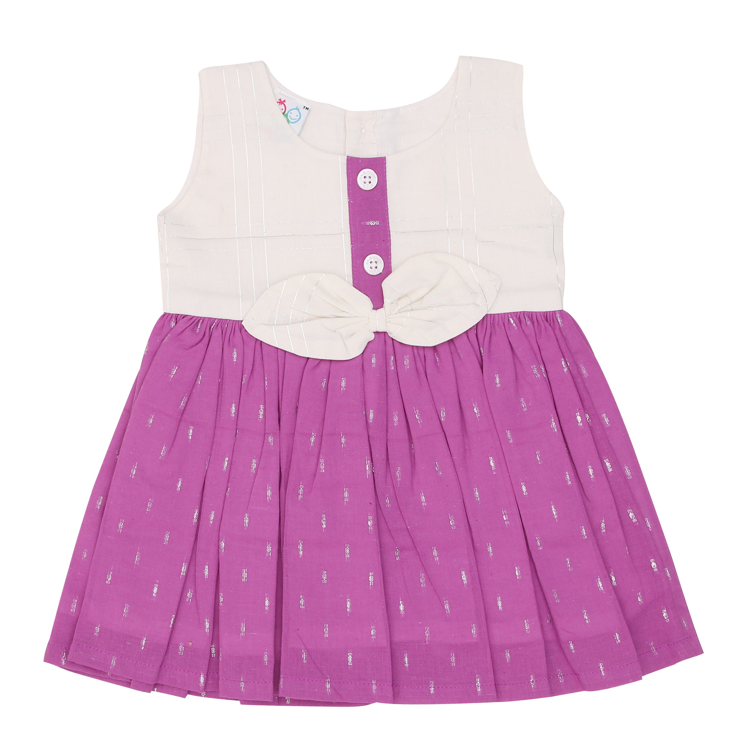 Frock - Purple | Buy Comfortable Baby Frocks For Newborn Baby Girl | Smiley Buttons