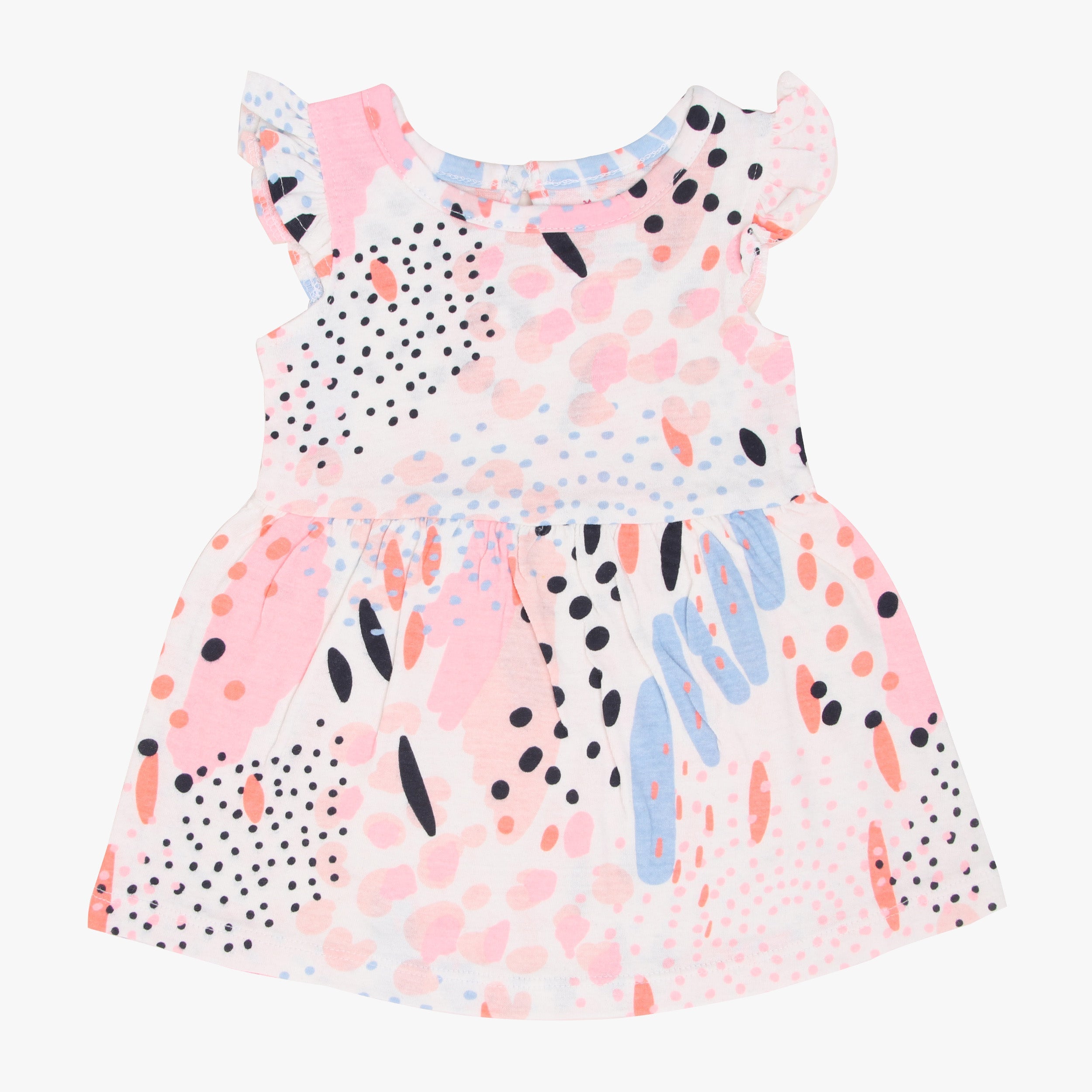 Frock - Pink Cheetah | Buy Cotton Frocks & Dresses For Infant Baby Girl At Best Prices 