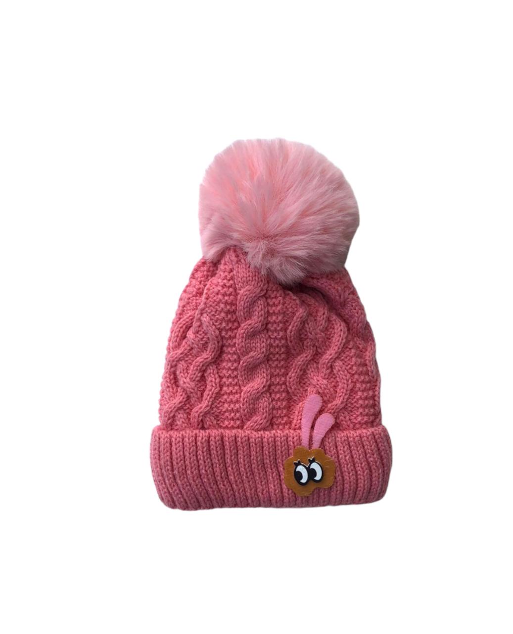 Woolen Cap - Bunny Peach | Buy Woolen Caps for Infant Babies Online in India at Best Prices